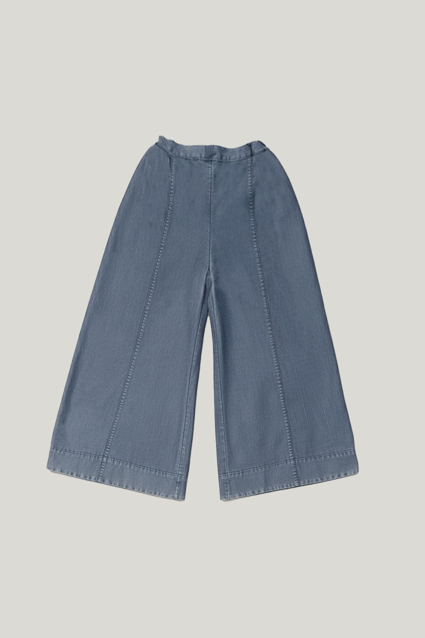 Wide Leg Denim Pant Indigo Blue
