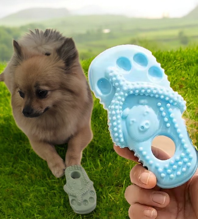 Paw-some Chew Flip : Indestructible TPR Chew Toy