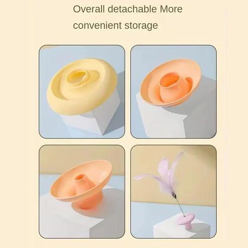 Interactive Cat Toy 3Ball Tower with Feather Top