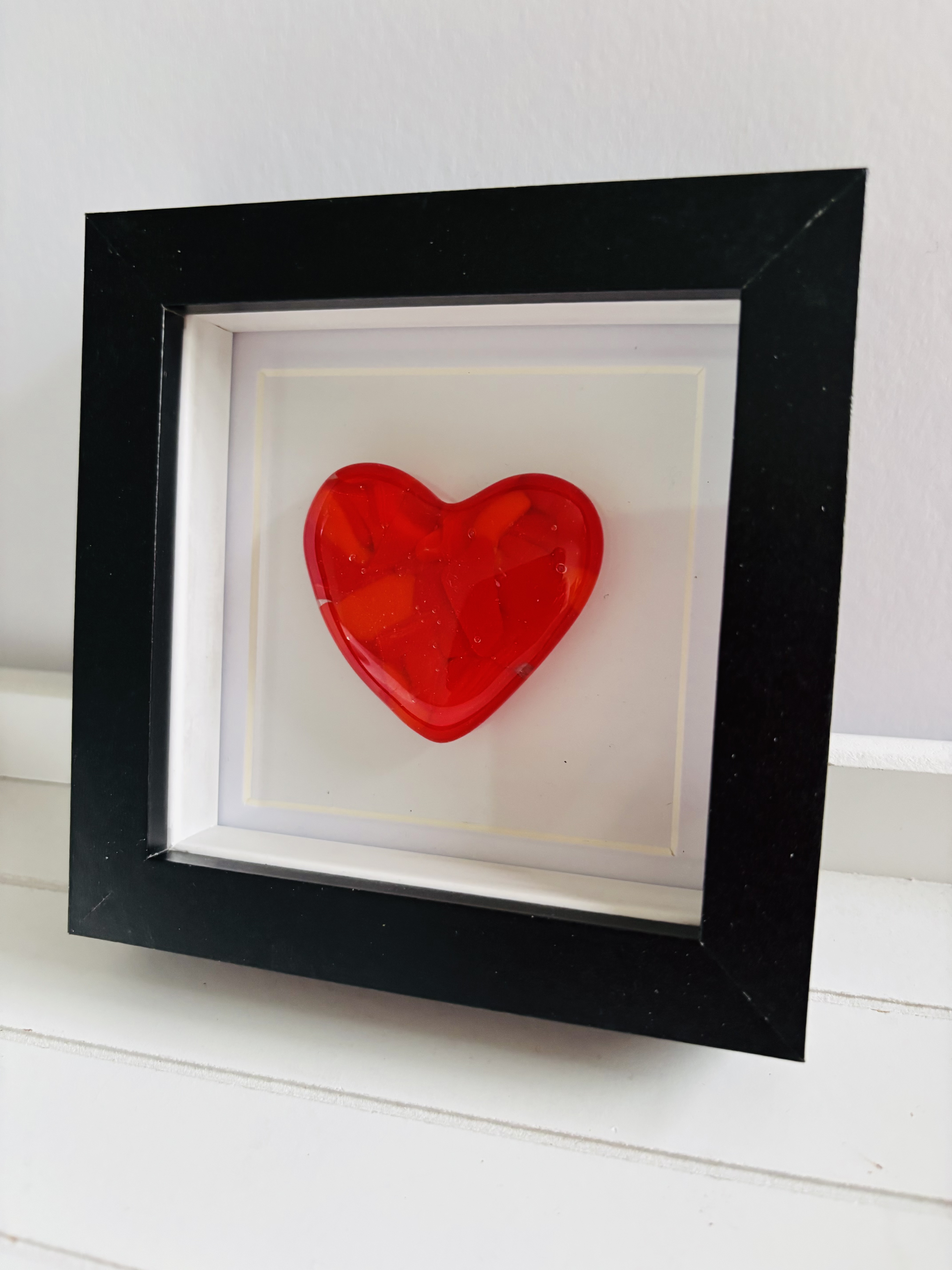 Framed Red Heart Art