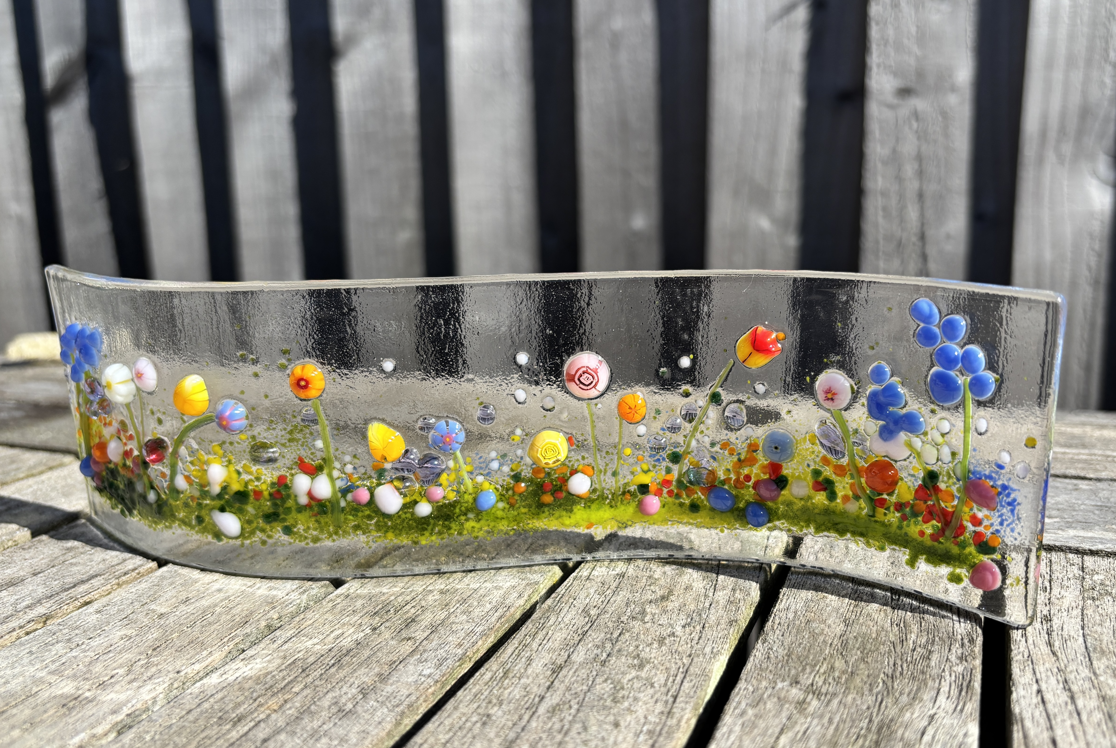 Floral meadow wave
