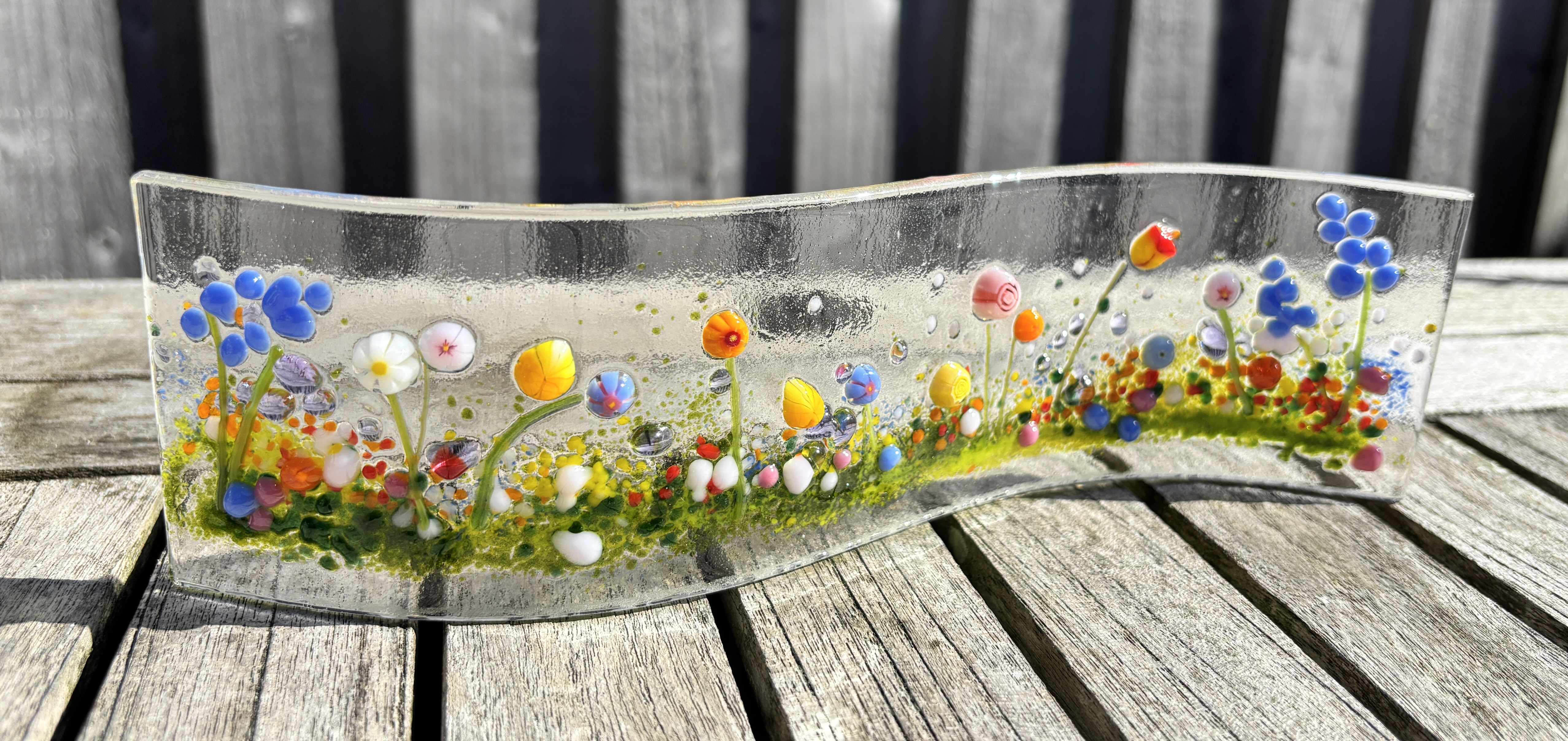 Floral meadow wave