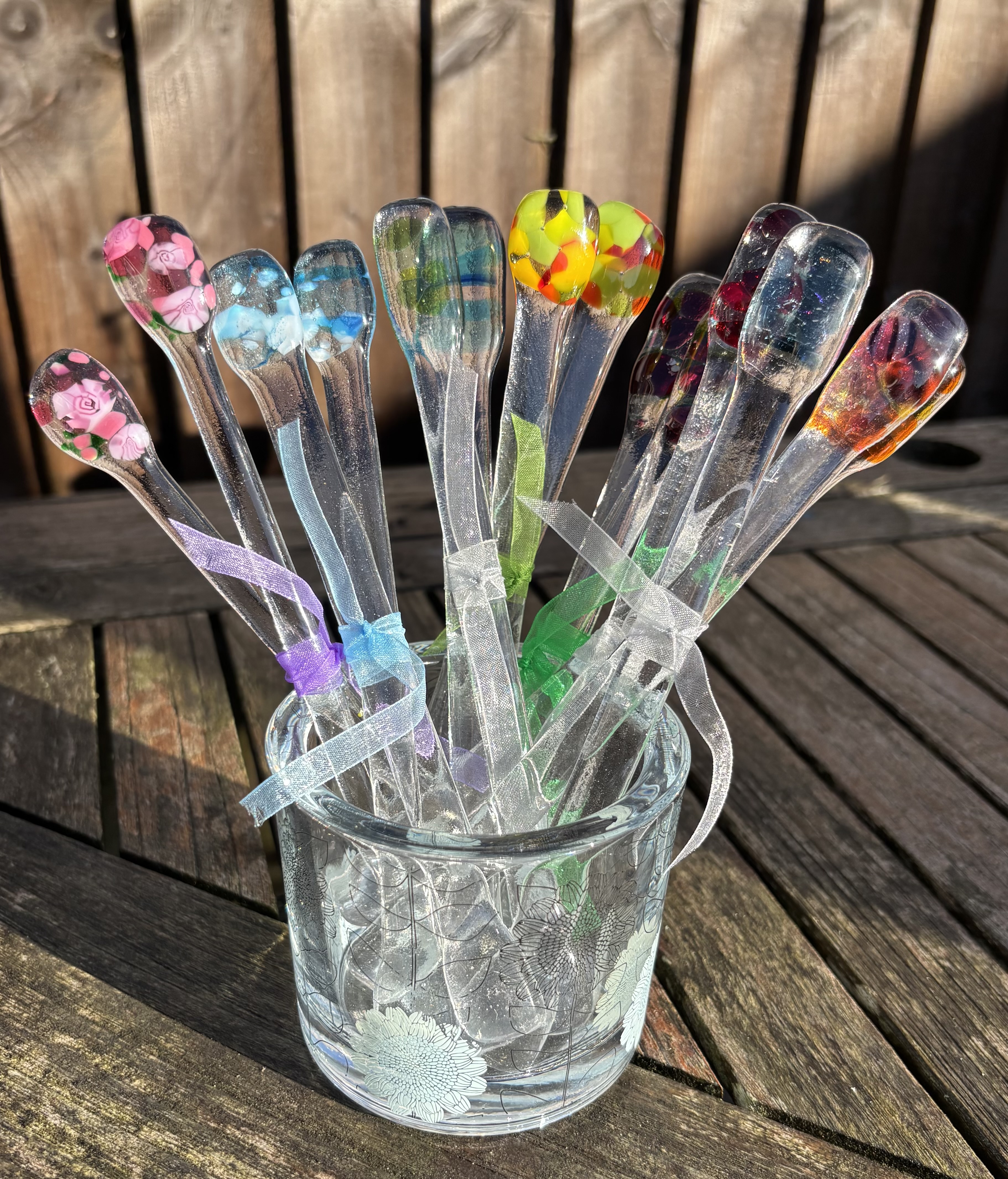 Colorful Glass Stir Sticks