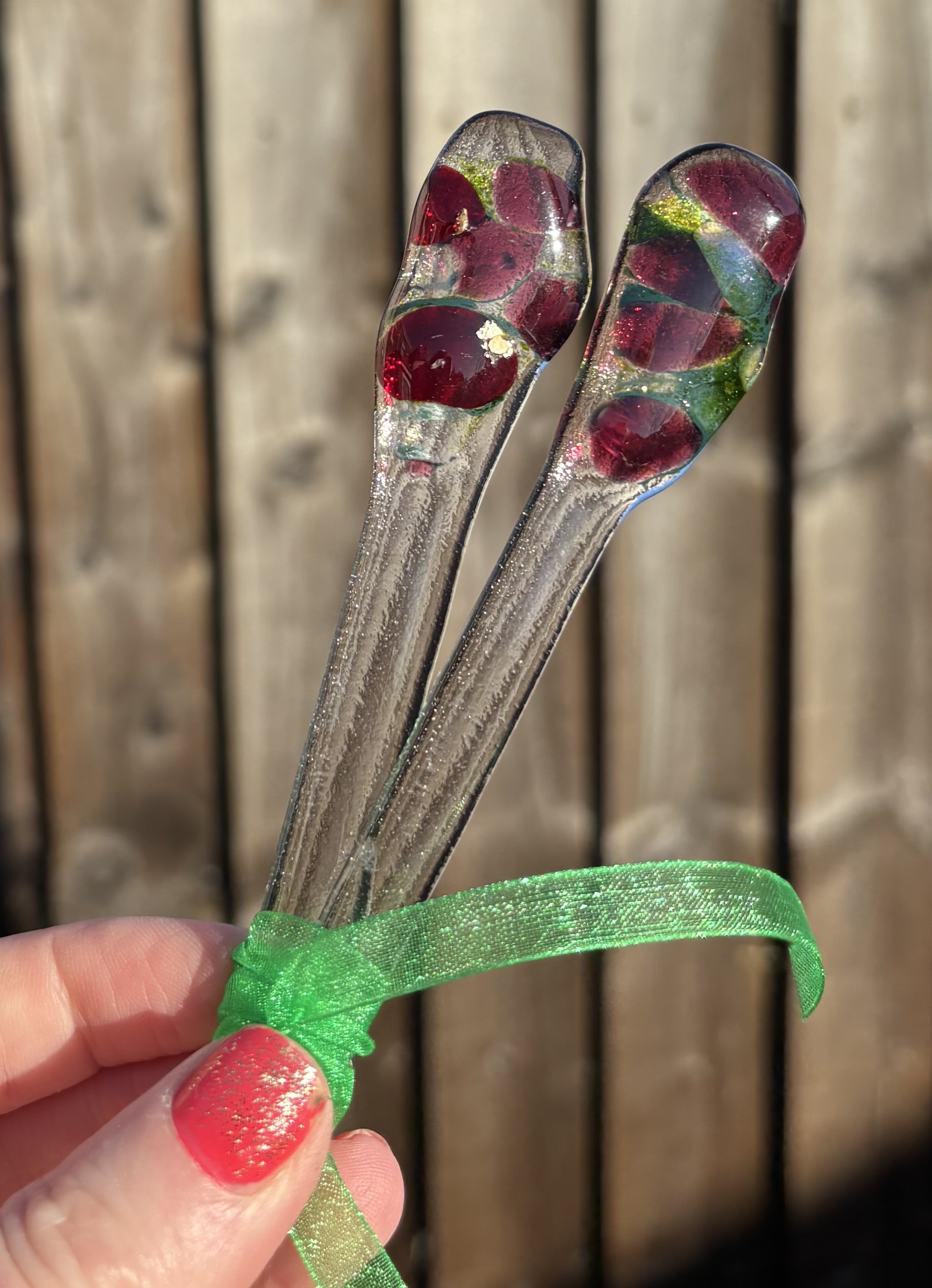 Colorful Glass Stir Sticks