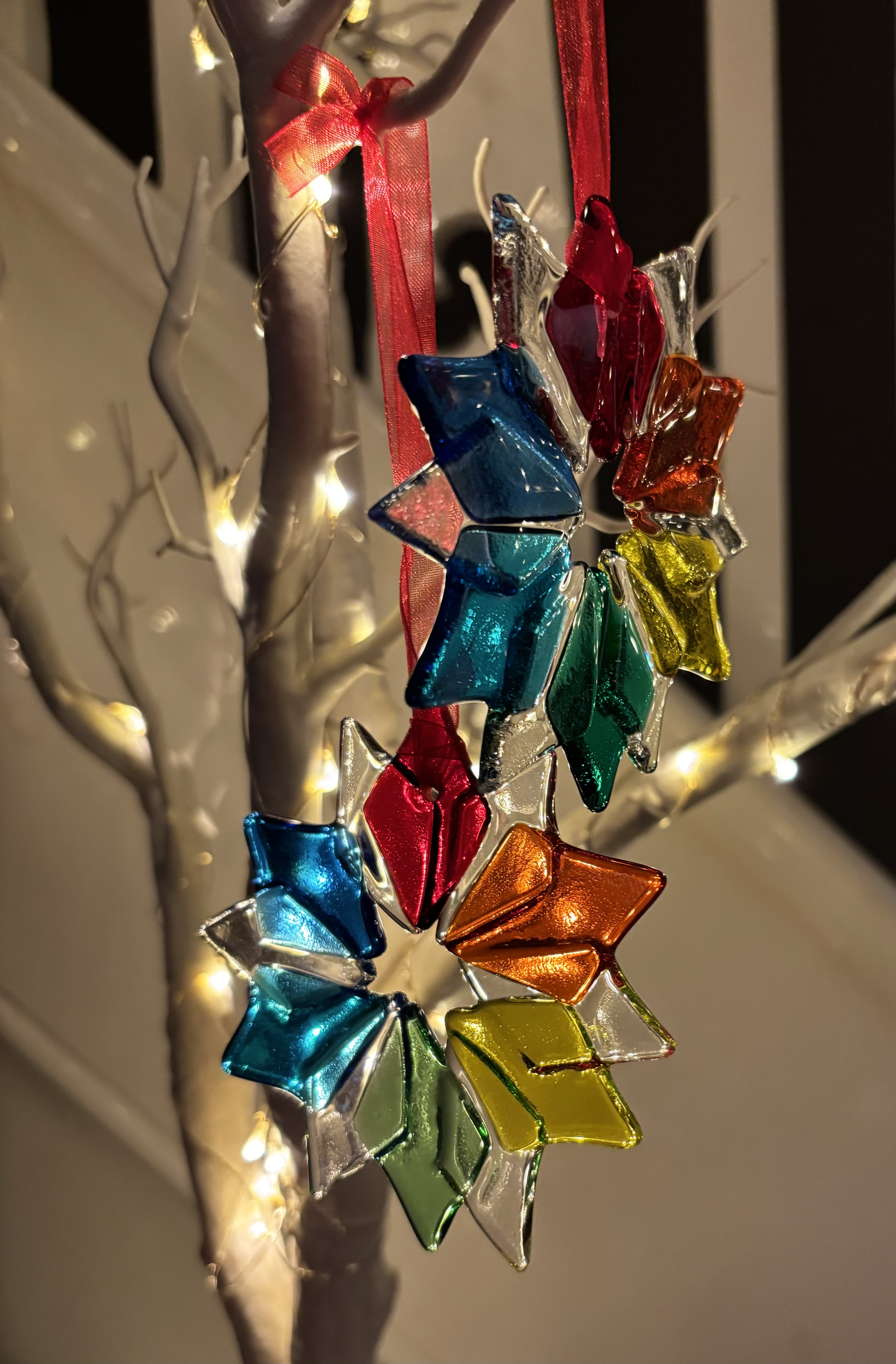 Fused Glass Star Ornament