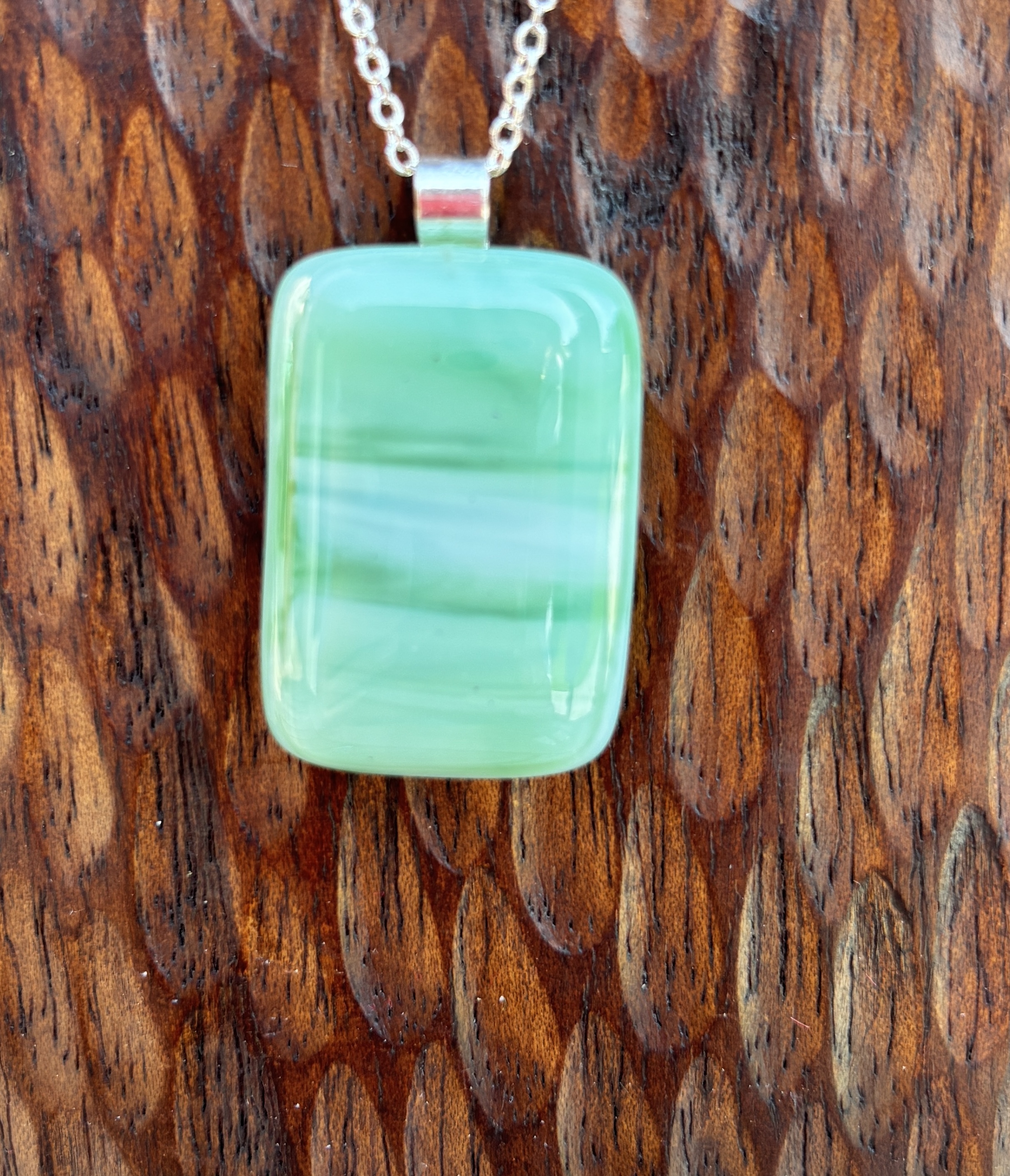Pale green streaky
