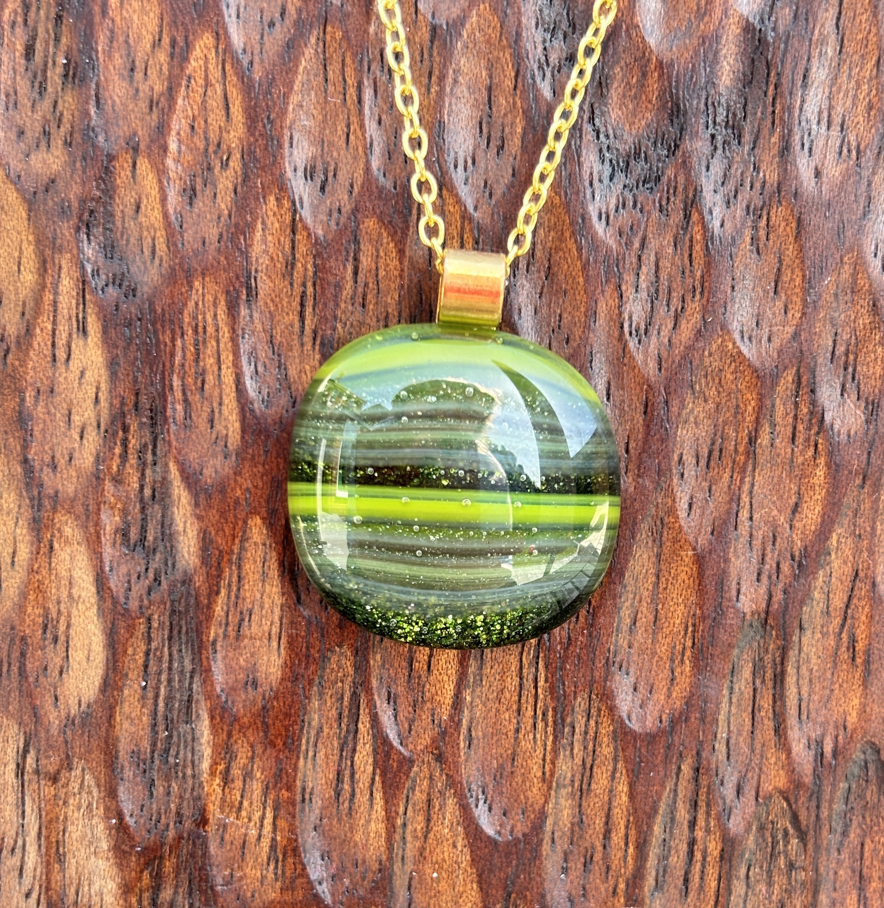 Green stripes with sparkle