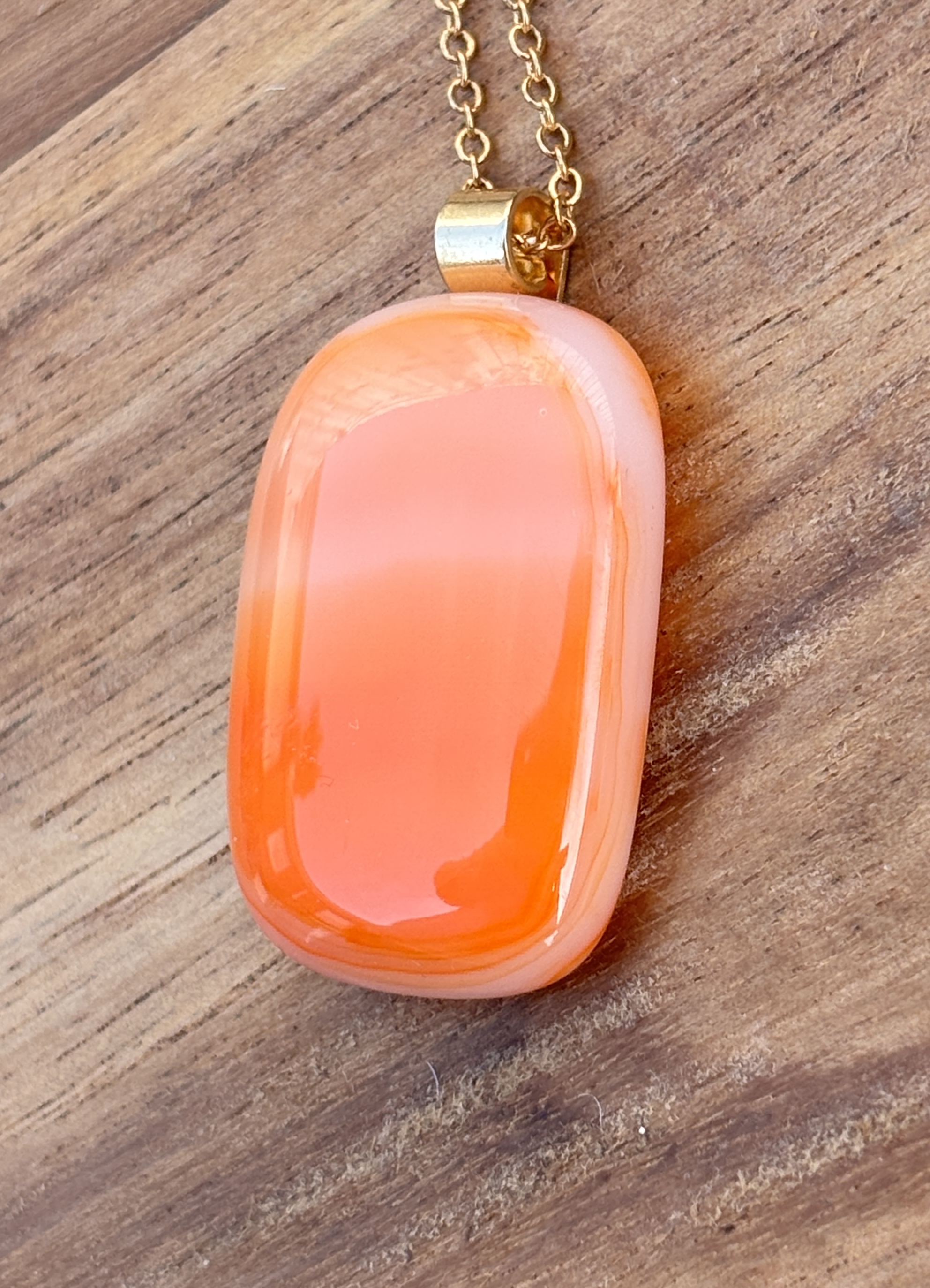 Orange and White Streaky