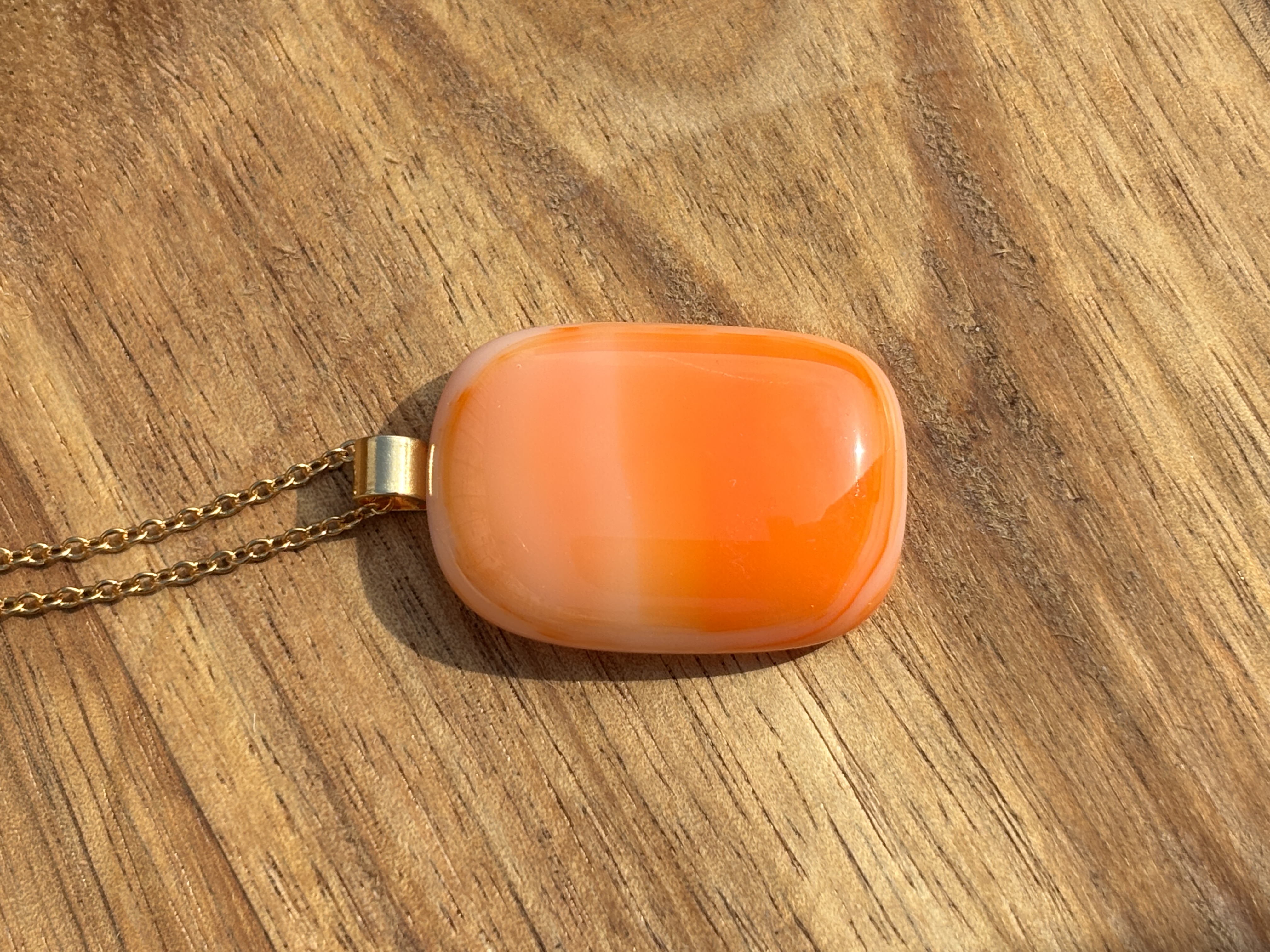 Orange and White Streaky