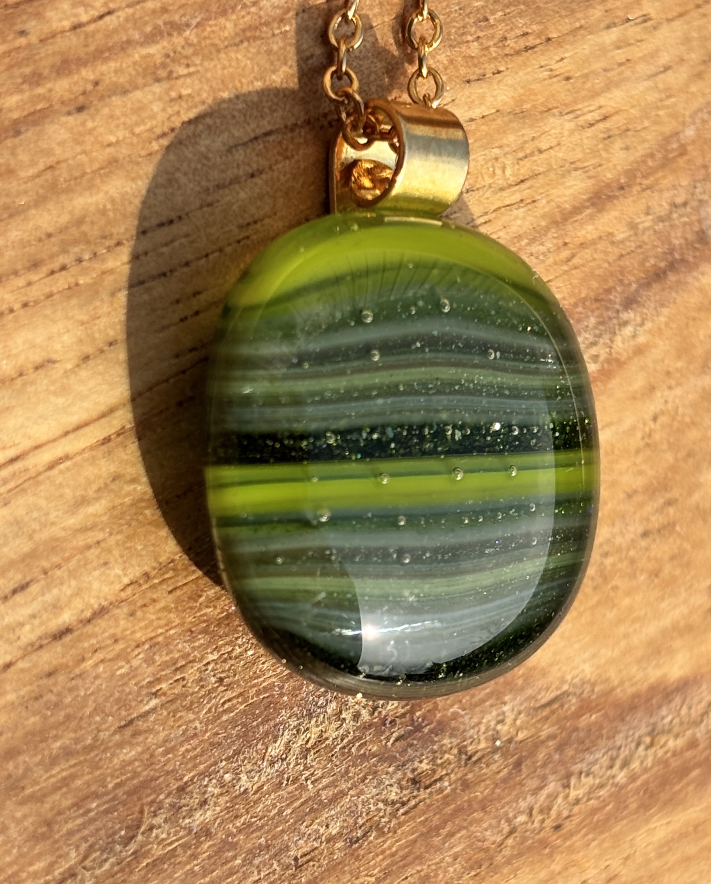 Green stripes with sparkle