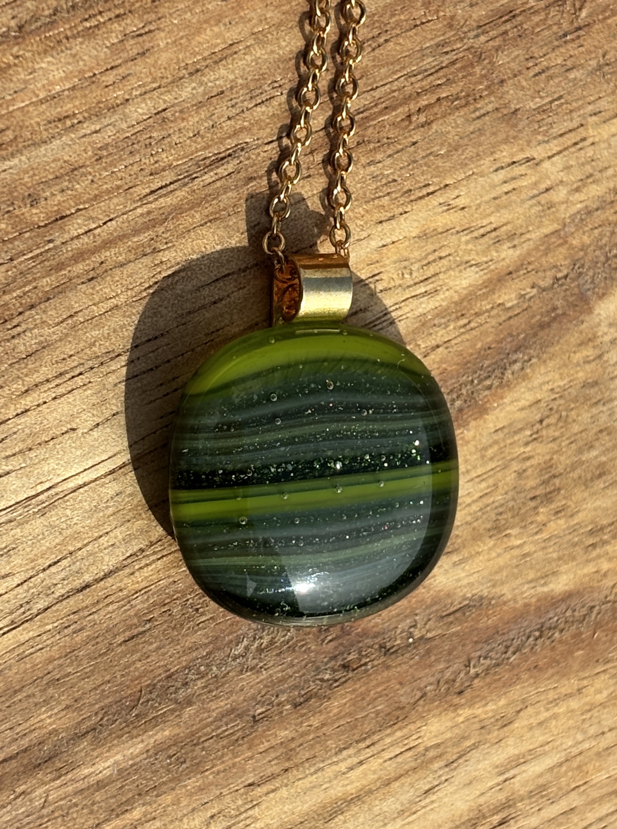 Green stripes with sparkle