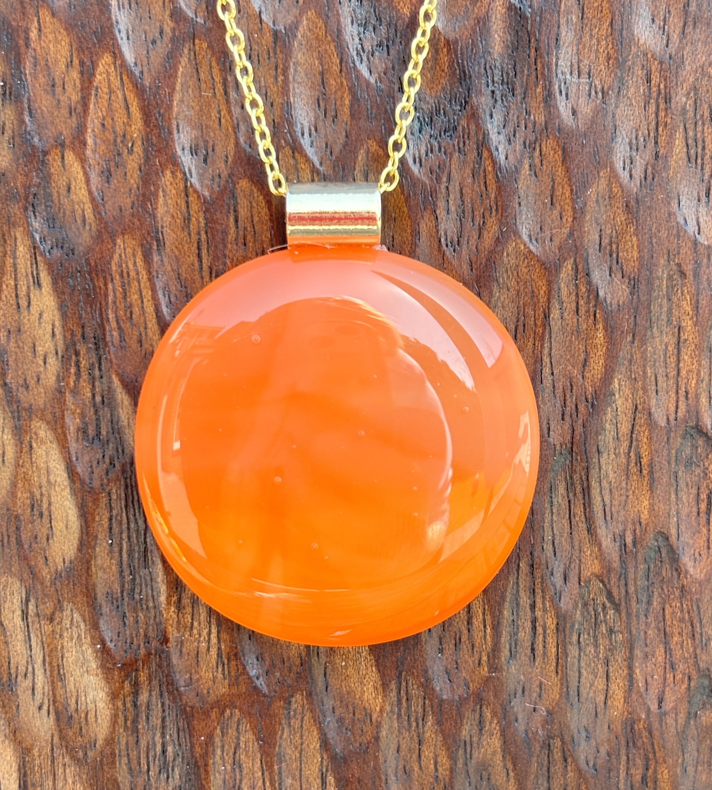 Large orange circular