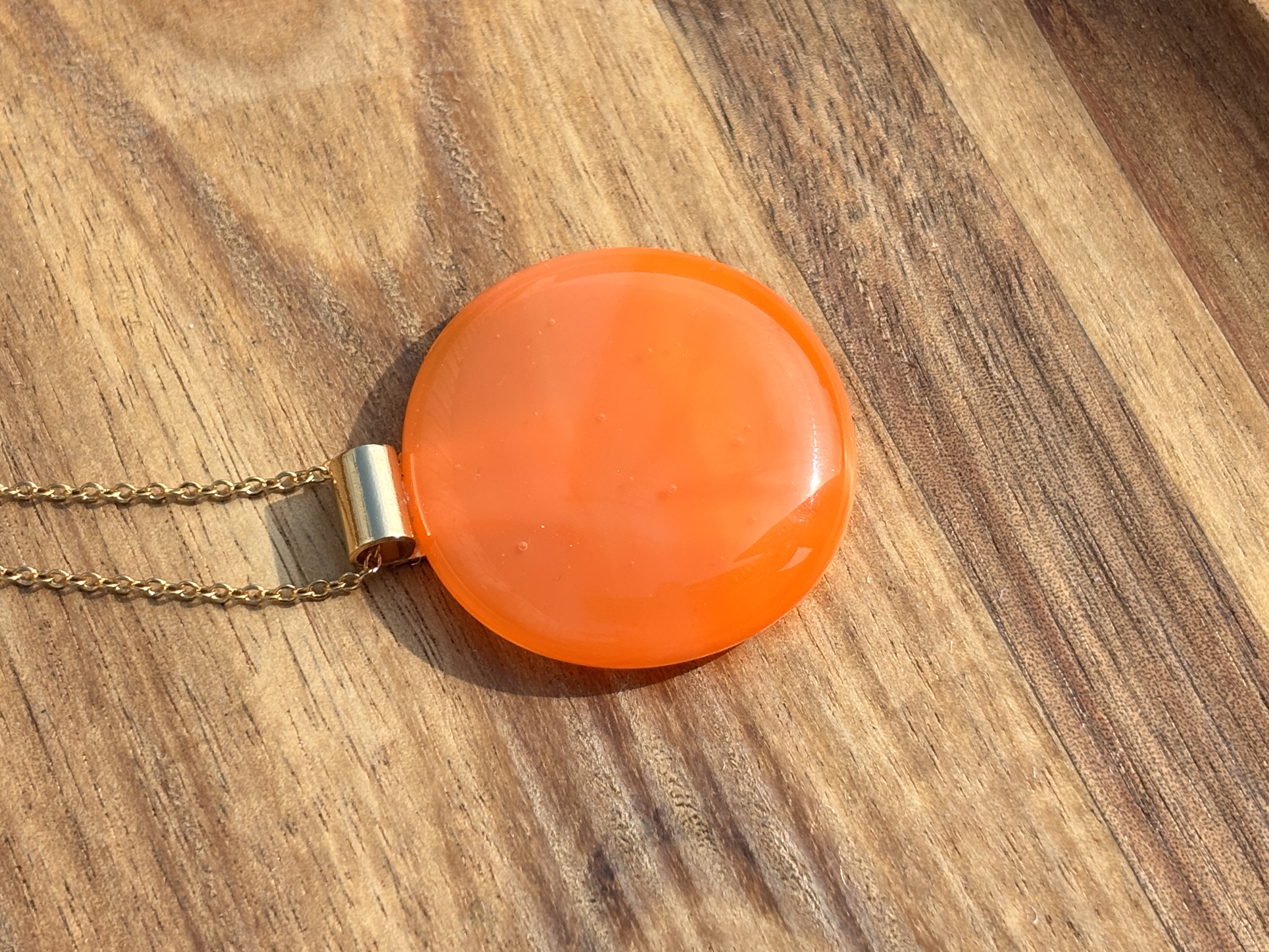 Large orange circular