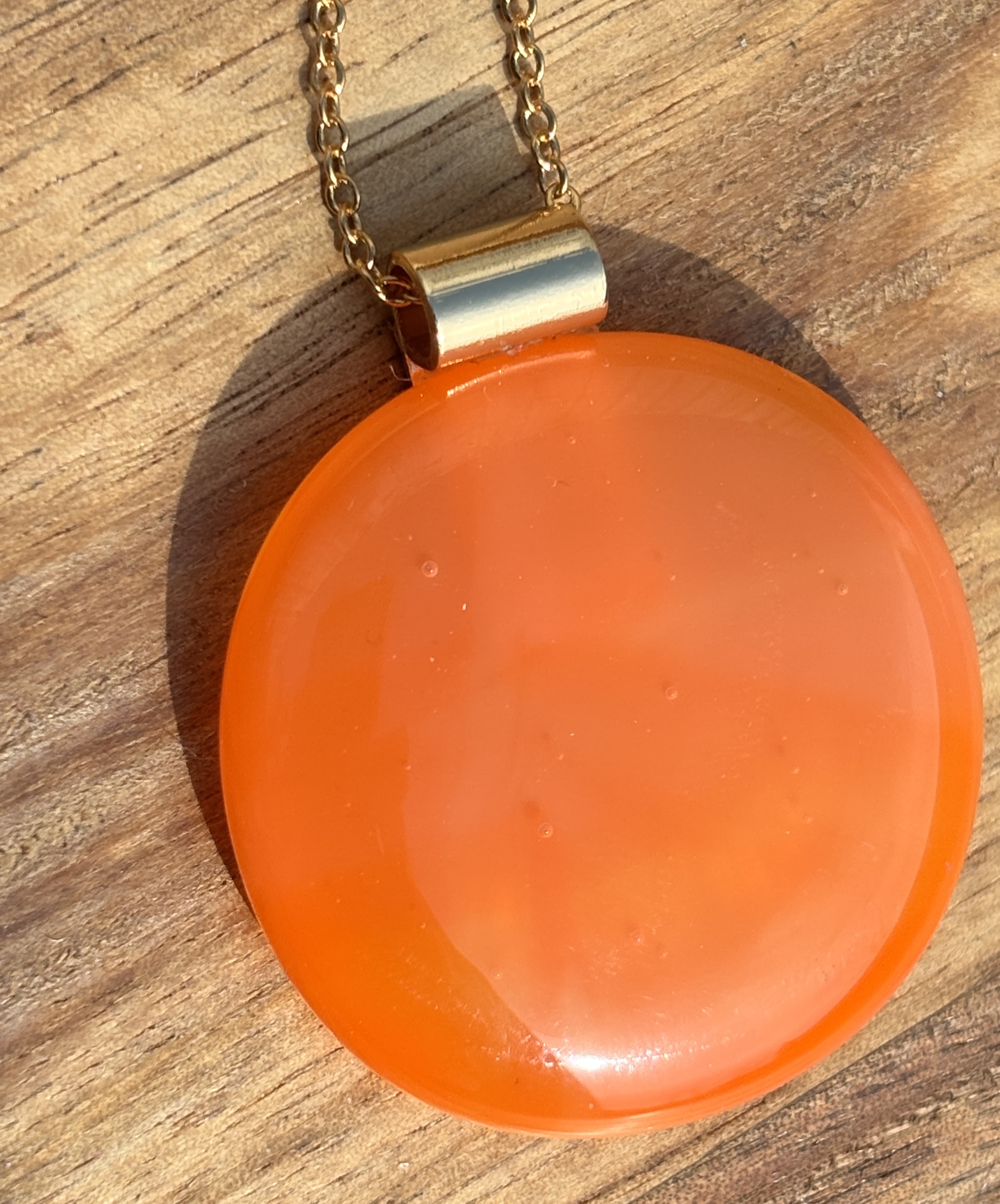 Large orange circular