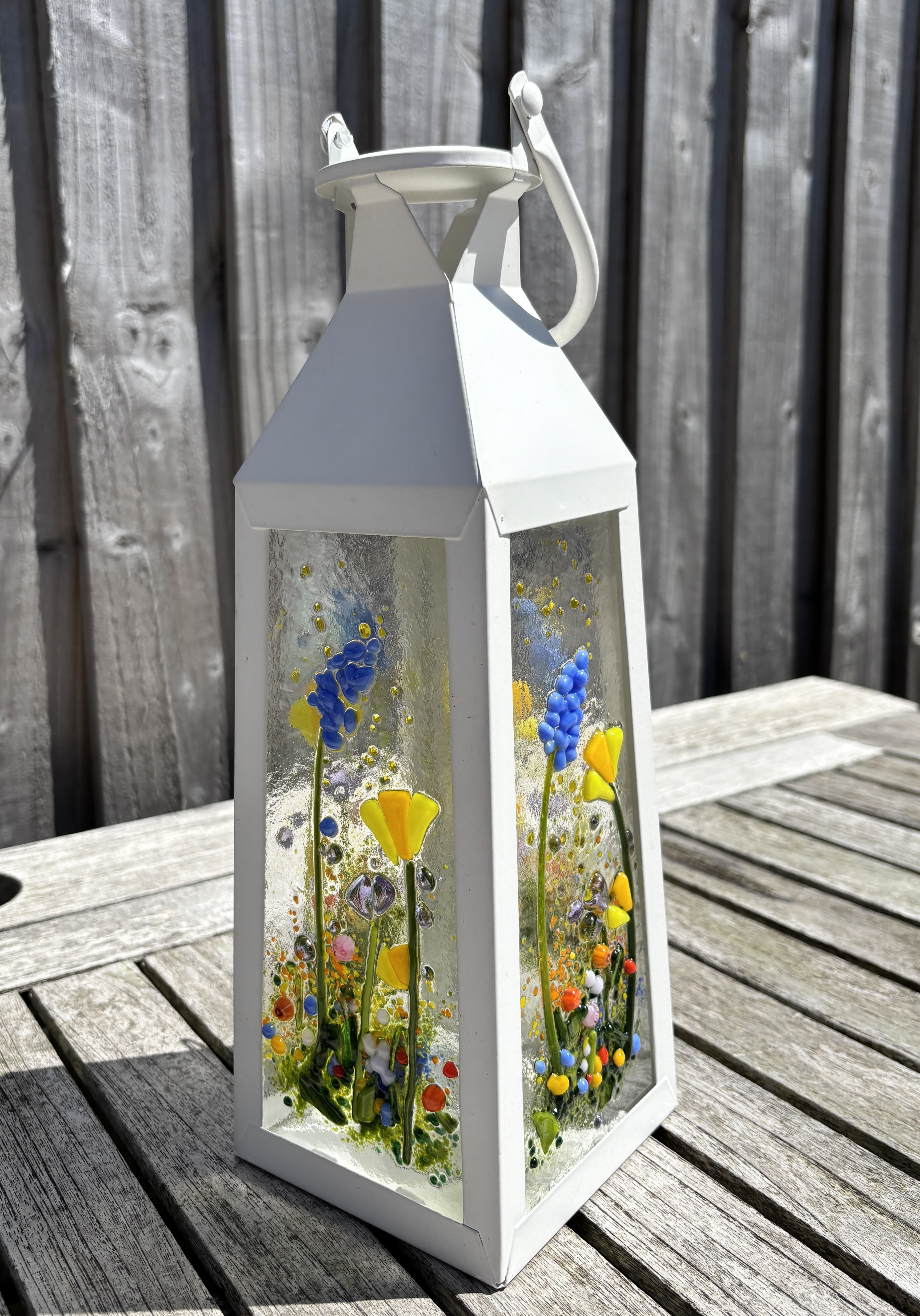 Large floral lantern