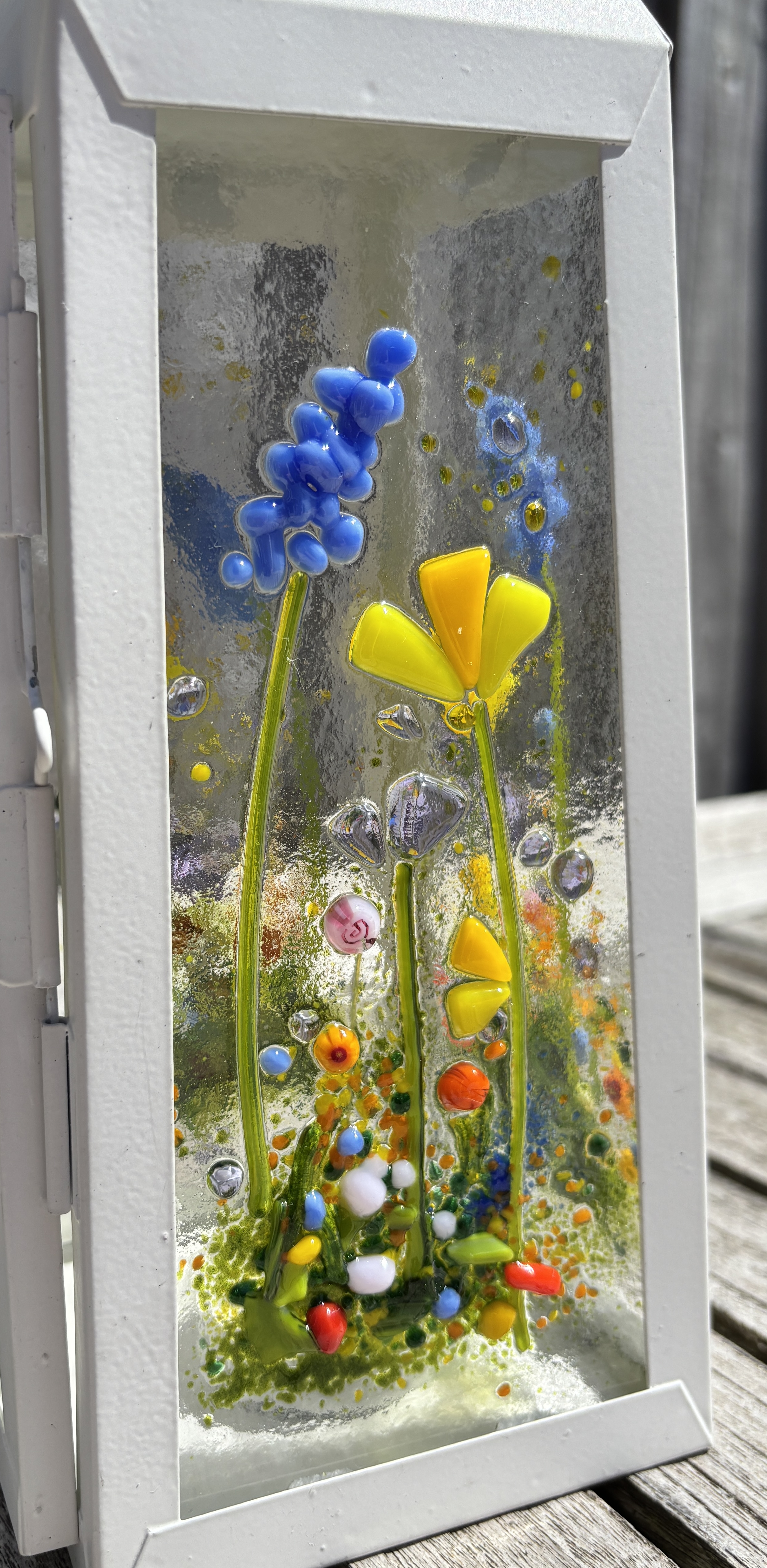 Large floral lantern