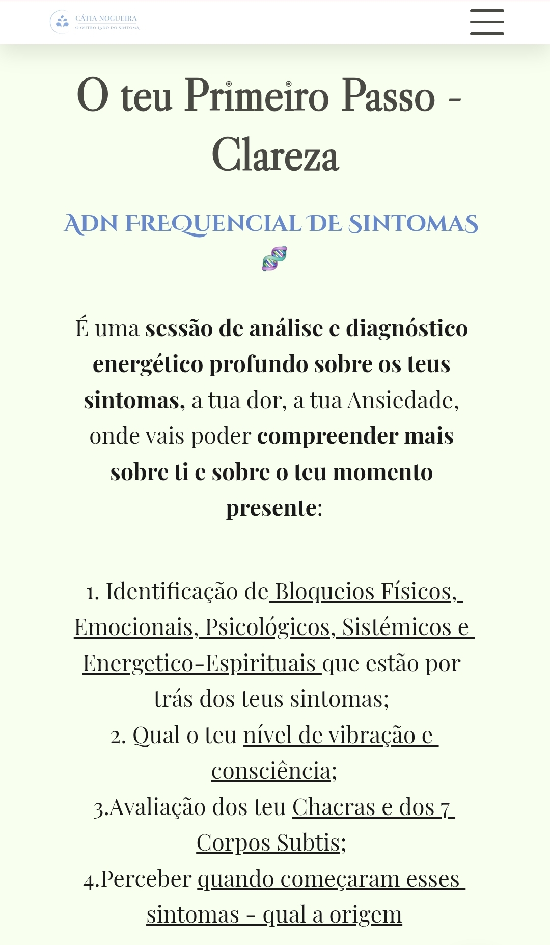 ADN FREQUENCIAL DE SINTOMAS 🧬