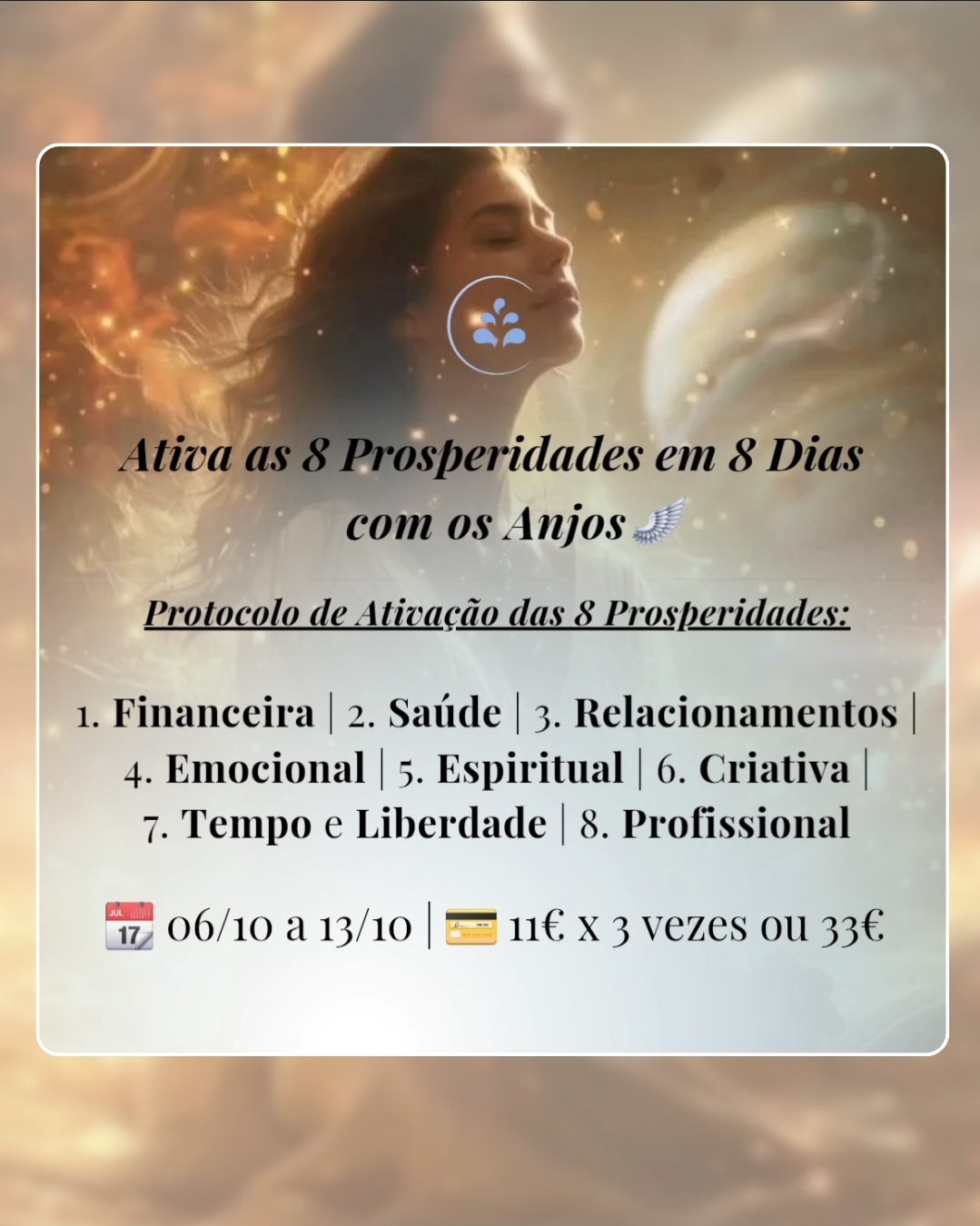 Ativa as 8 Prosperidades 💫 com os Anjos🪽 | ▶️GRAVADO