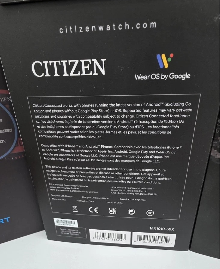 Citizen Smart Watch Stainless Steel Band 44mm