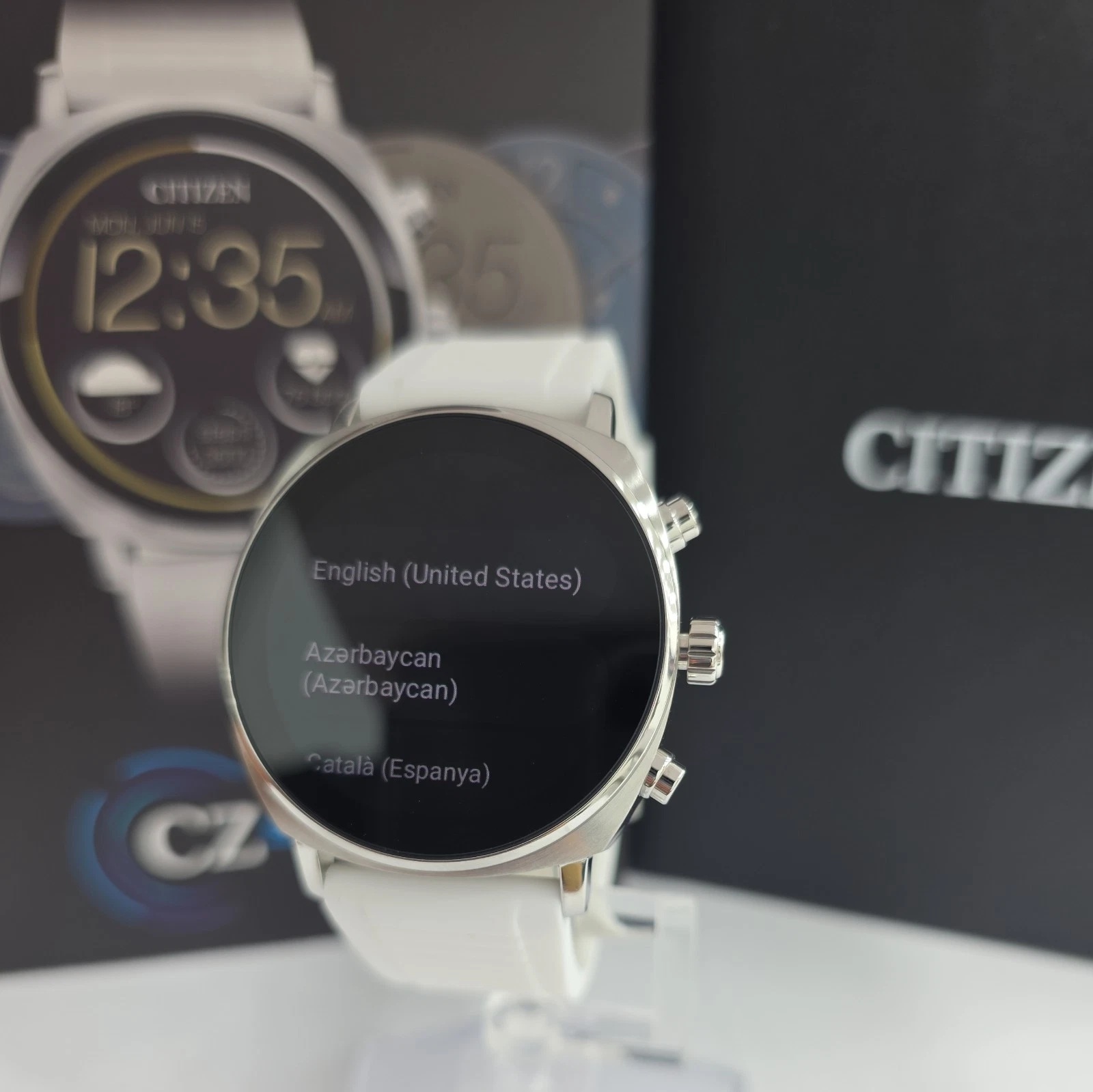 Citizen CZ Smart Unisex Stainless Steel with White Silicone Strap 44mm
