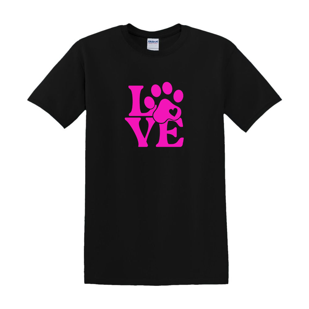 Stacked "Love" with Paw Print O Collection