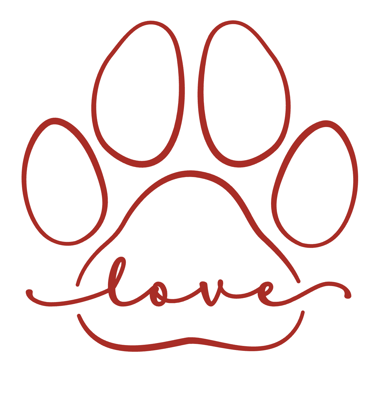 Paw Print "Love" Collection