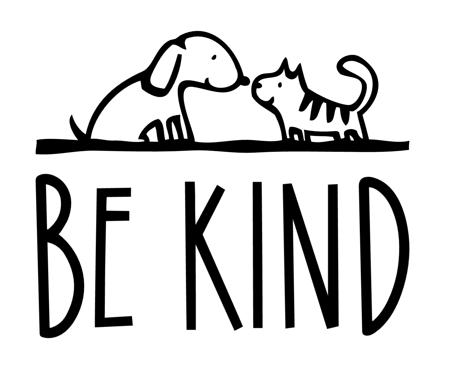"Be Kind" Cat and Dog Nose to Nose Collection