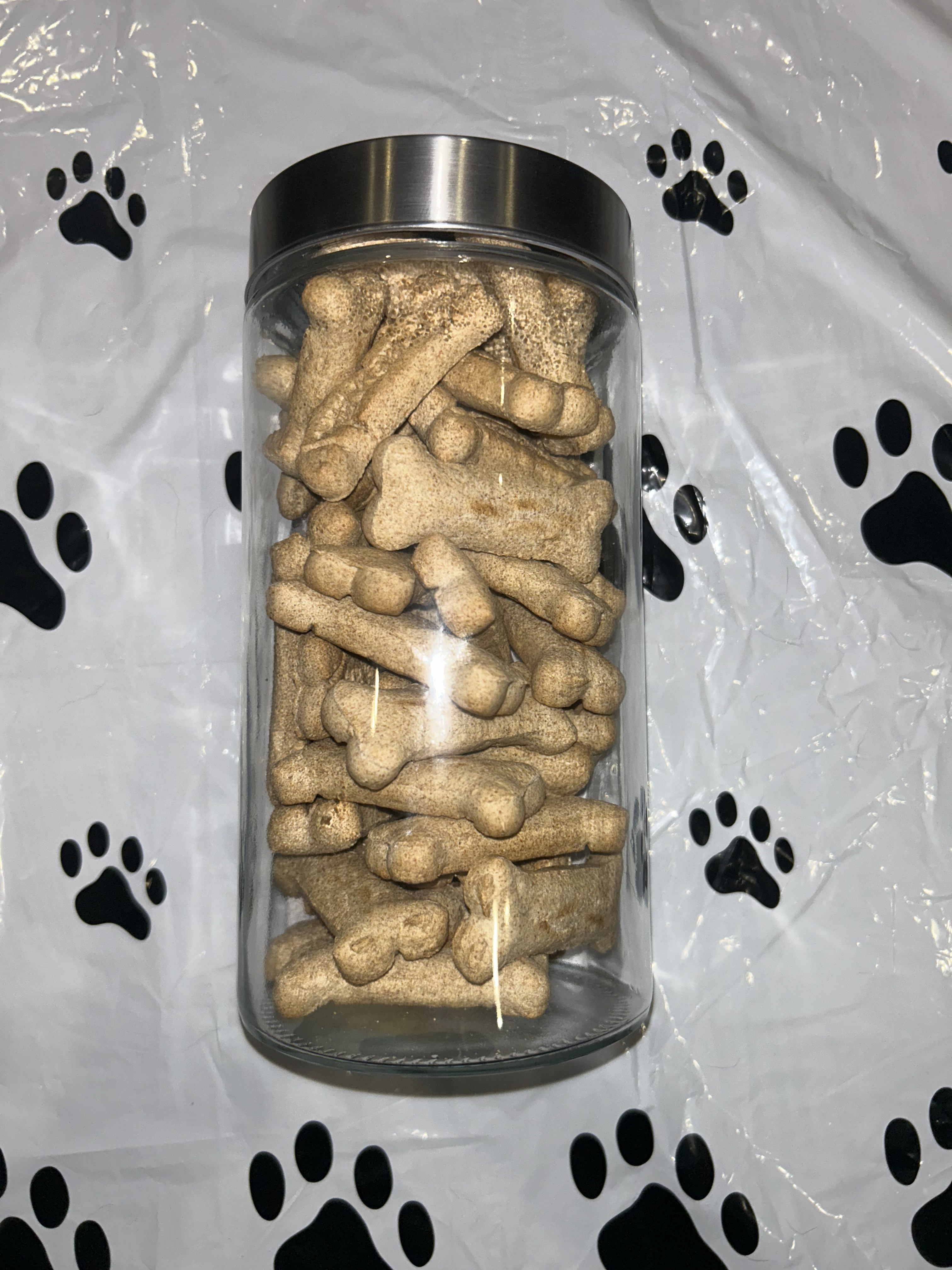 "I Did It All for the Cookies" Dog Treat Jar WITH Treats!