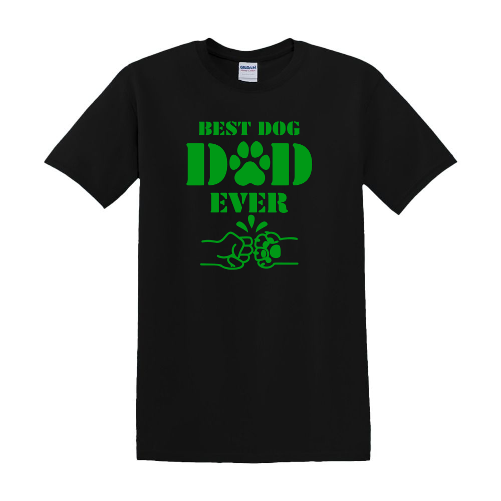 "Best Dog Dad Ever" with Fist Bump