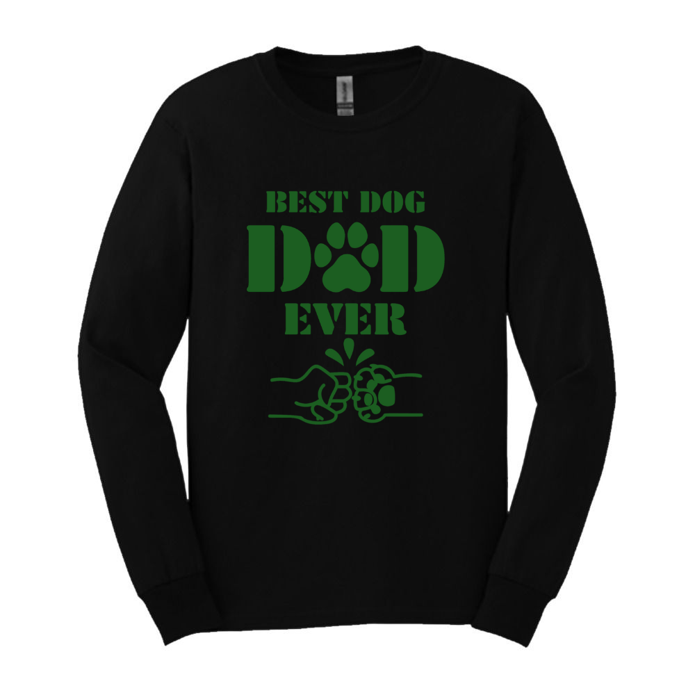 "Best Dog Dad Ever" with Fist Bump