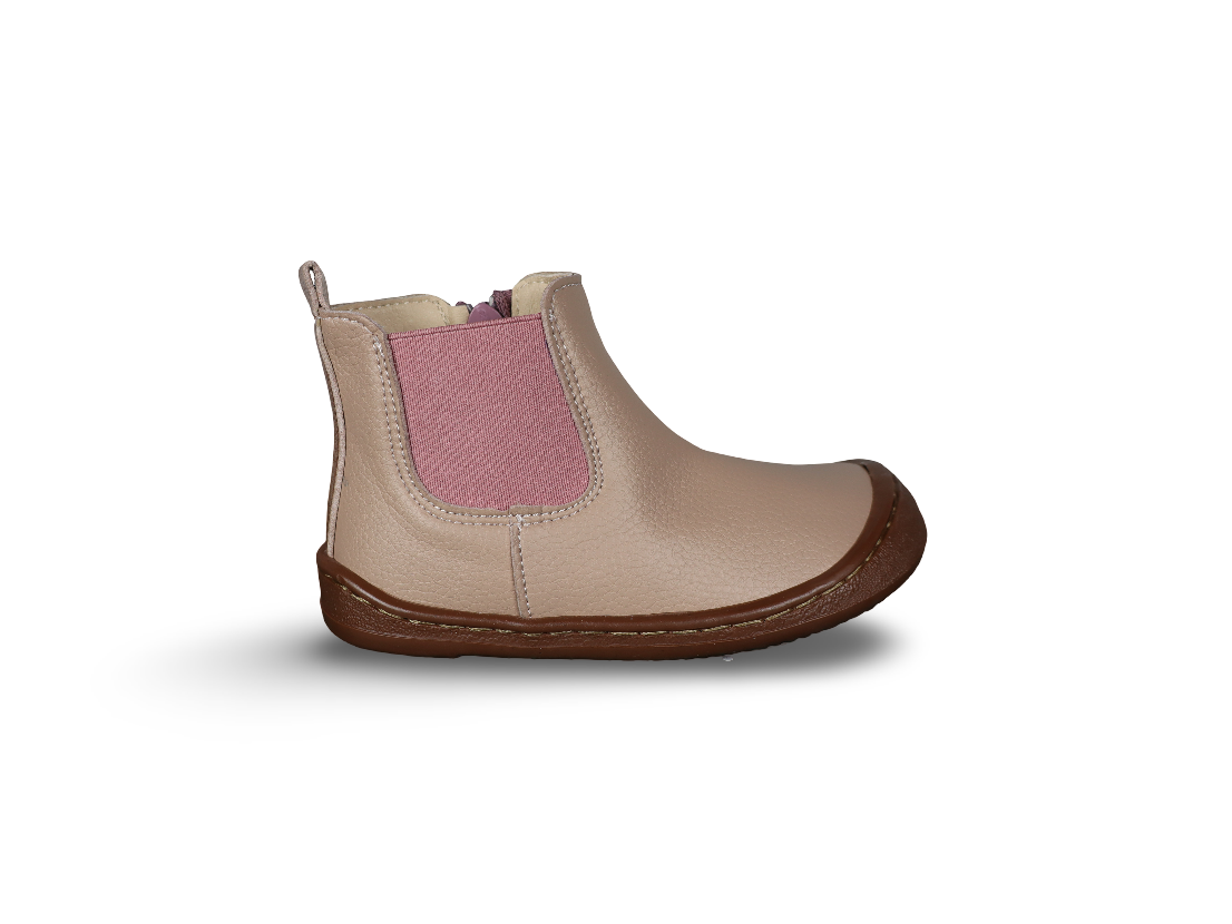 Bota Barefoot Flexi Nens NUDE Y ROSA
