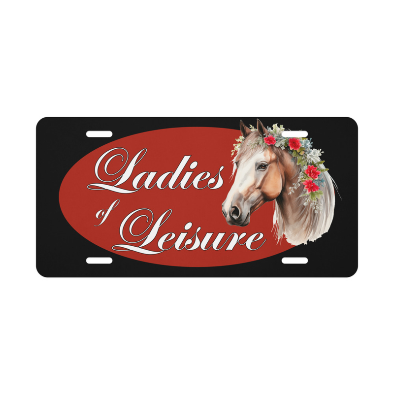 Ladies of Leisure Vanity Tag  RED/BLACK