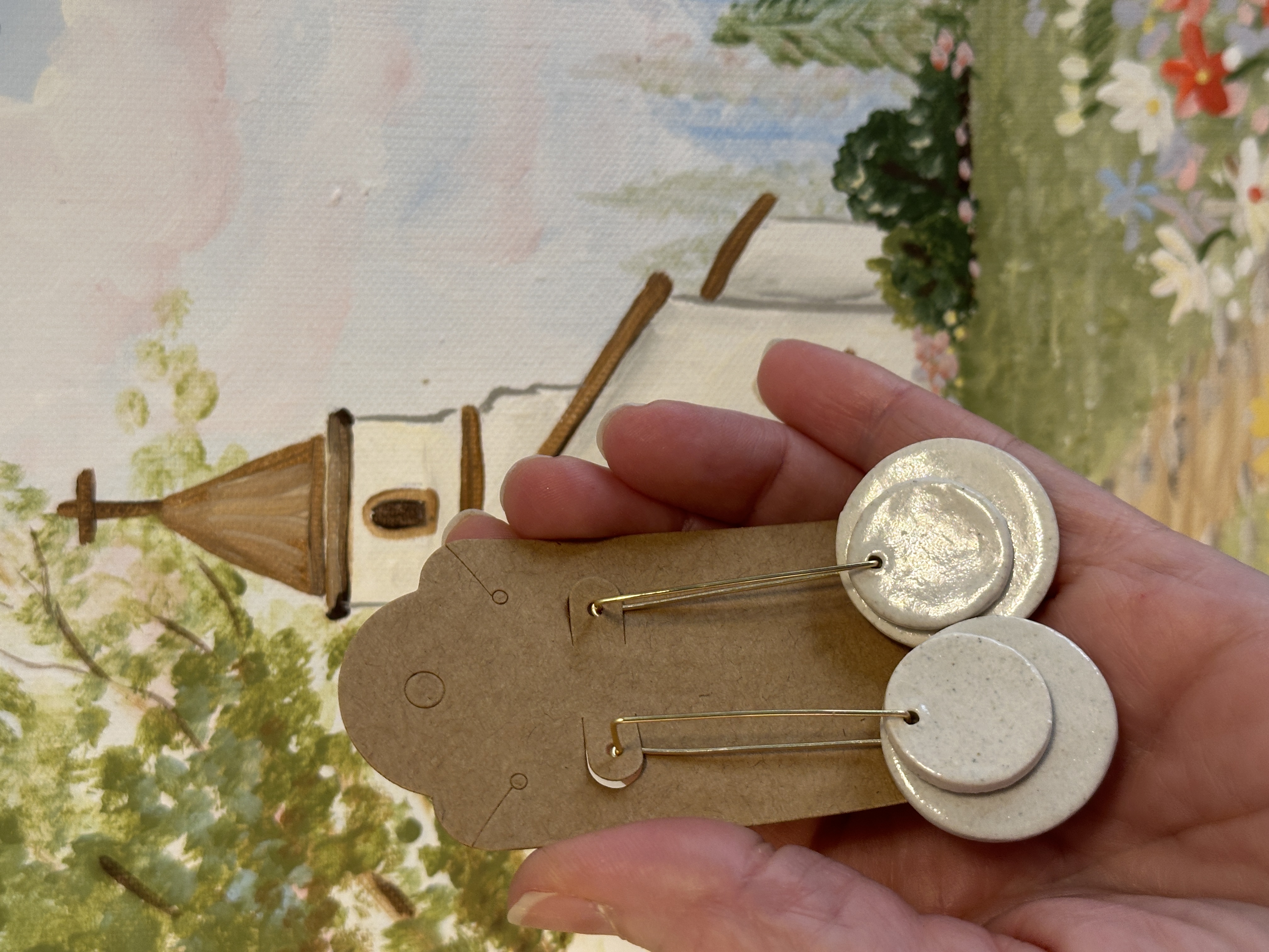 Handmade Ceramic Earrings - The Missouri Whimsy Collection