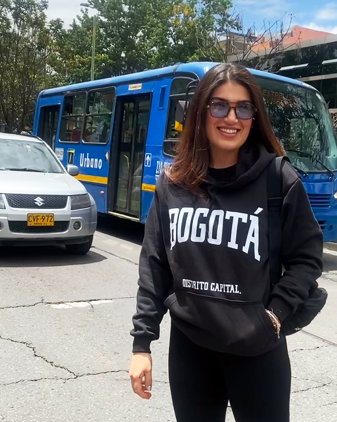 Buzo Bogotá D.C. con capota - Negro