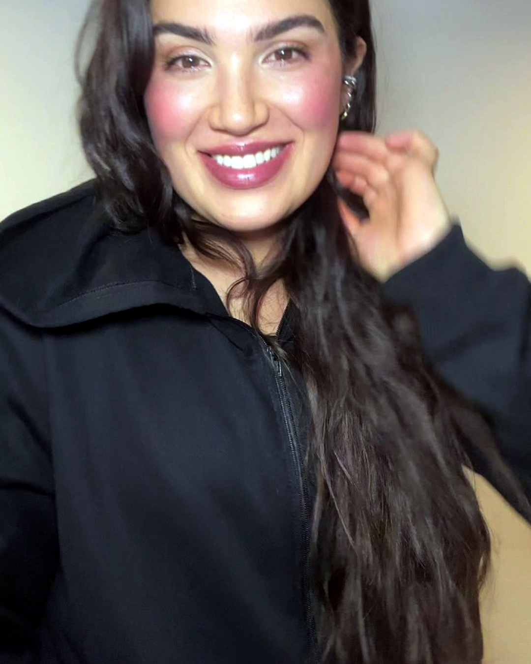 Buzo Bogotá con cremallera  - Negro