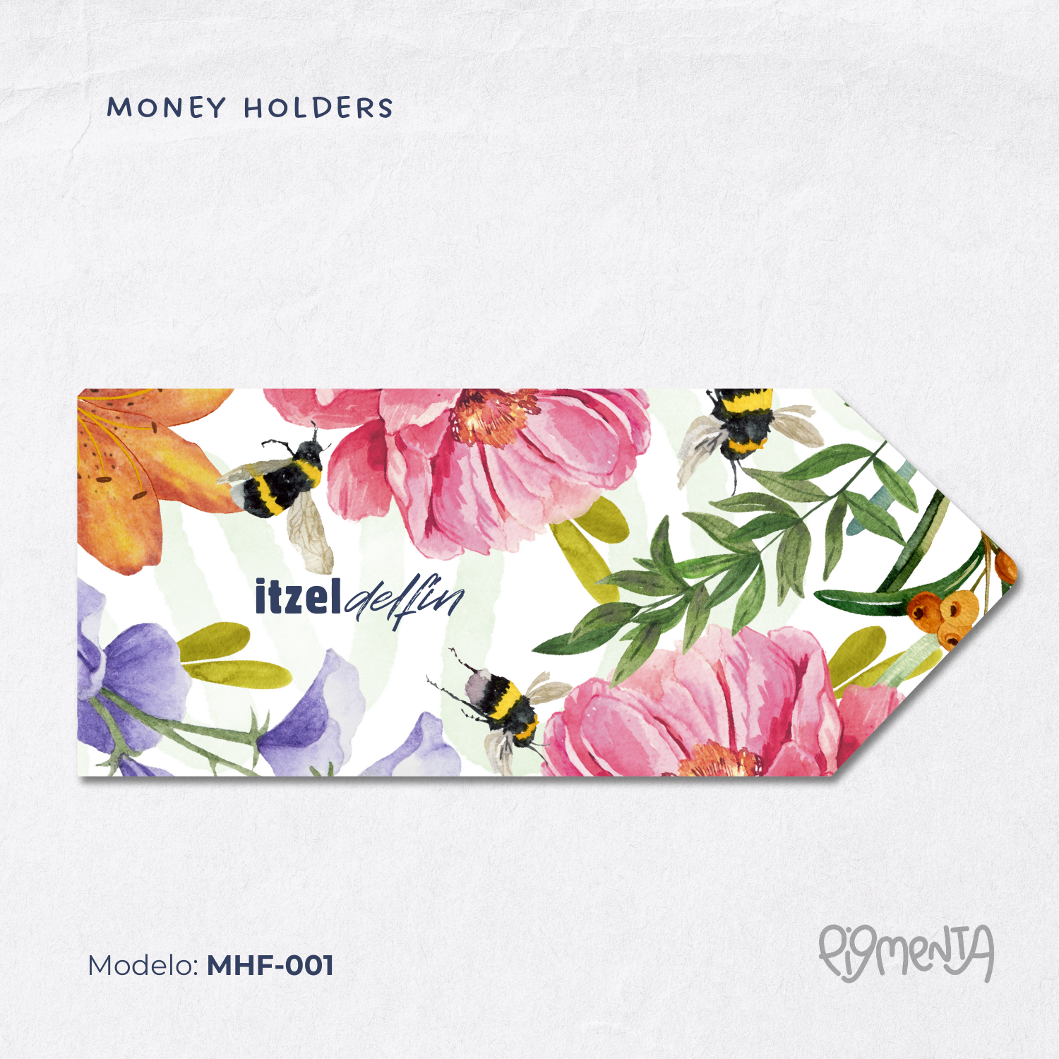 Money Holder | Textura floral