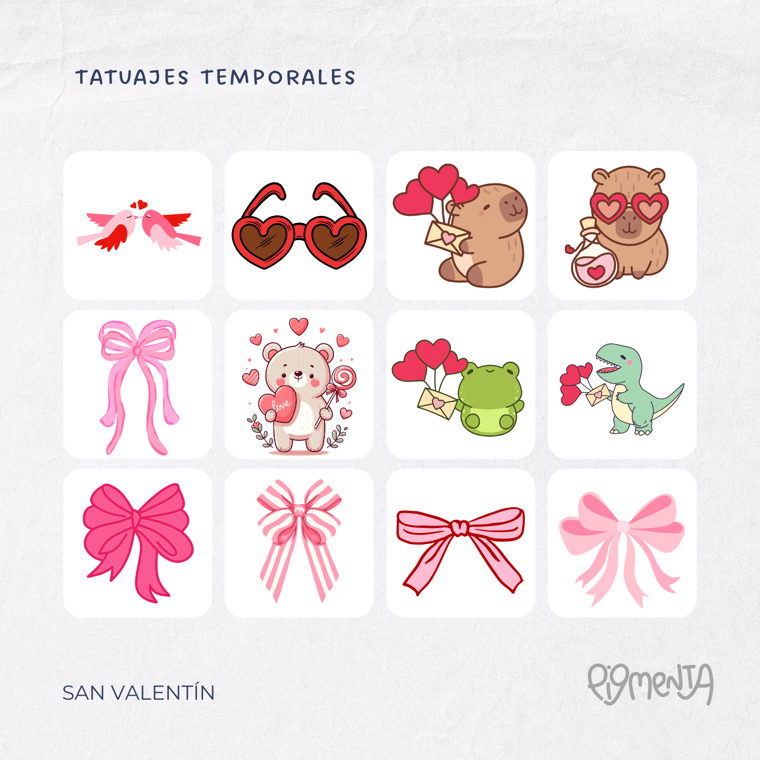 Tatuajes Temporales | San Valentín