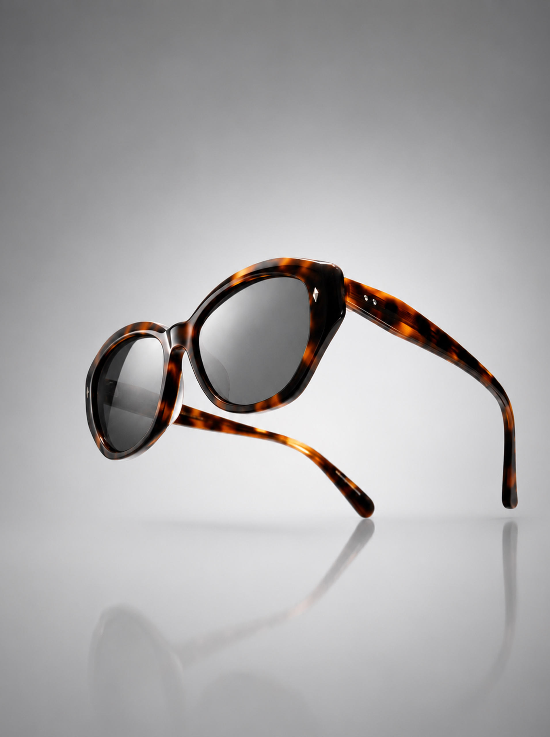 Oval Sunglasses in Classic Tortoiseshell Acetate (HSB-611-C2)