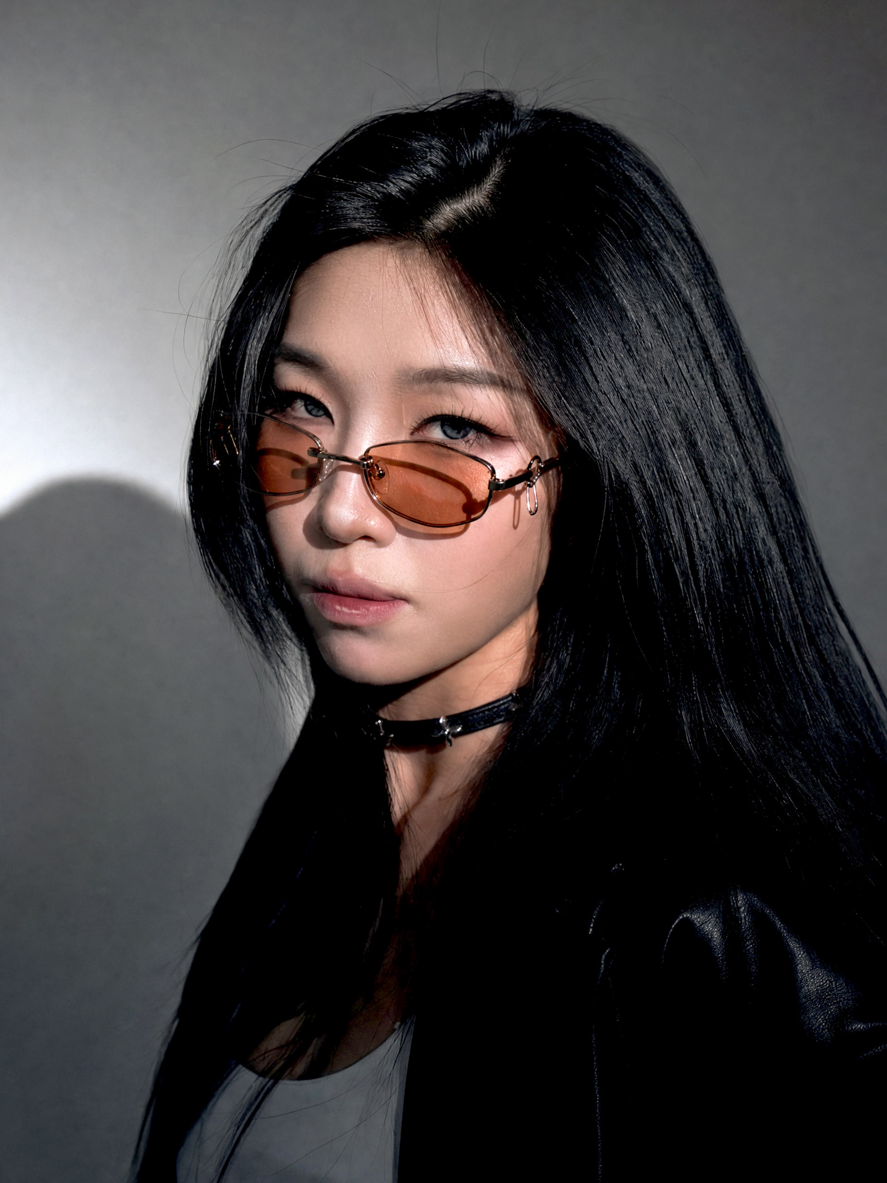 Hexagonal Sunglasses in Gold Metal (3043-C54)