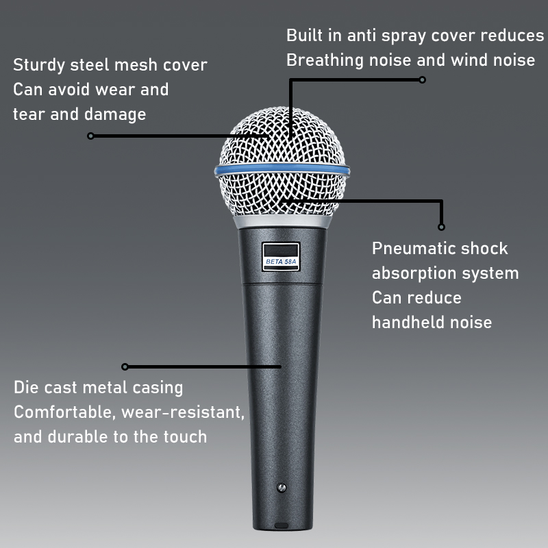 Professional Dynamic Vocal Instrument Microphone
