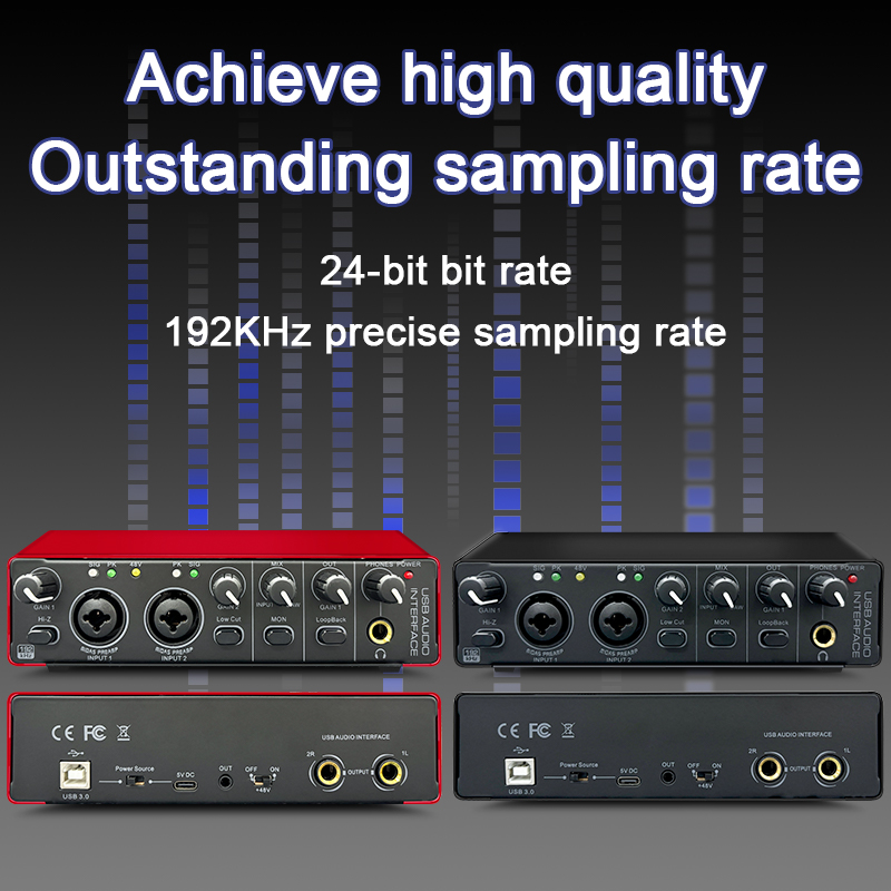 High-definition audio quality professional-grade recording sound card
