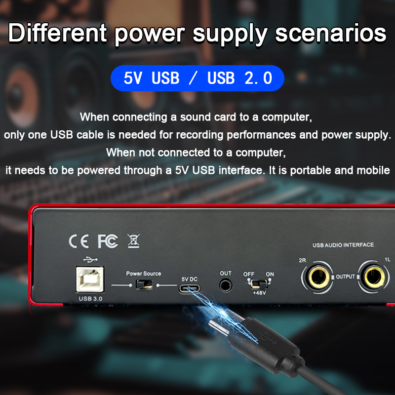 High-definition audio quality professional-grade recording sound card