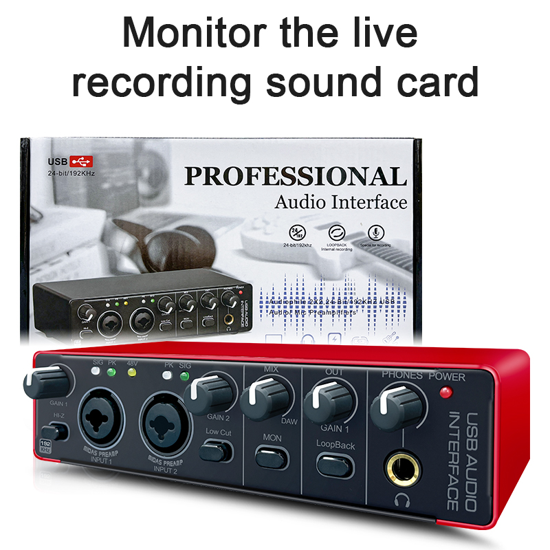 High-definition audio quality professional-grade recording sound card