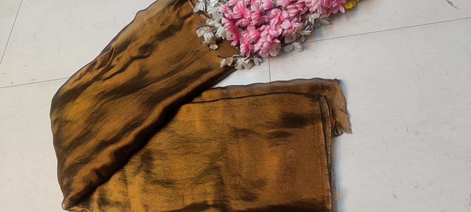 subh silk Sewing with Shine | Subh Silk Two Tone Satin