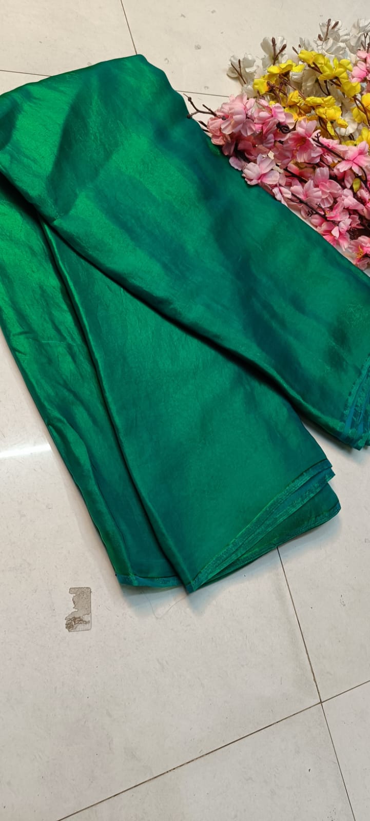 subh silk Subh Silk | Shimmer in Style with Satin Two Tone