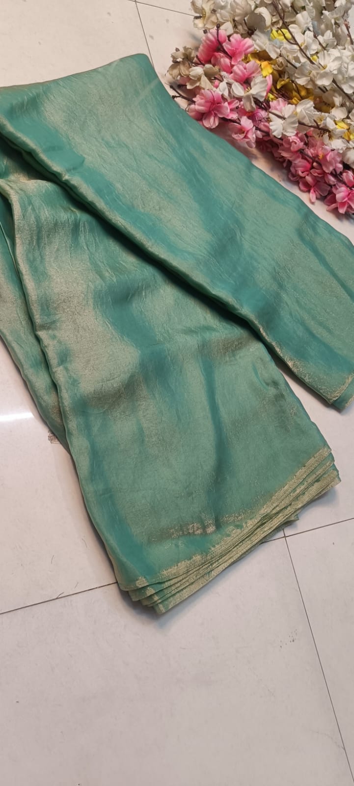 subh silk ✨ Trending Fabric Alert: Subh Silk – Two Tone Satin ✨