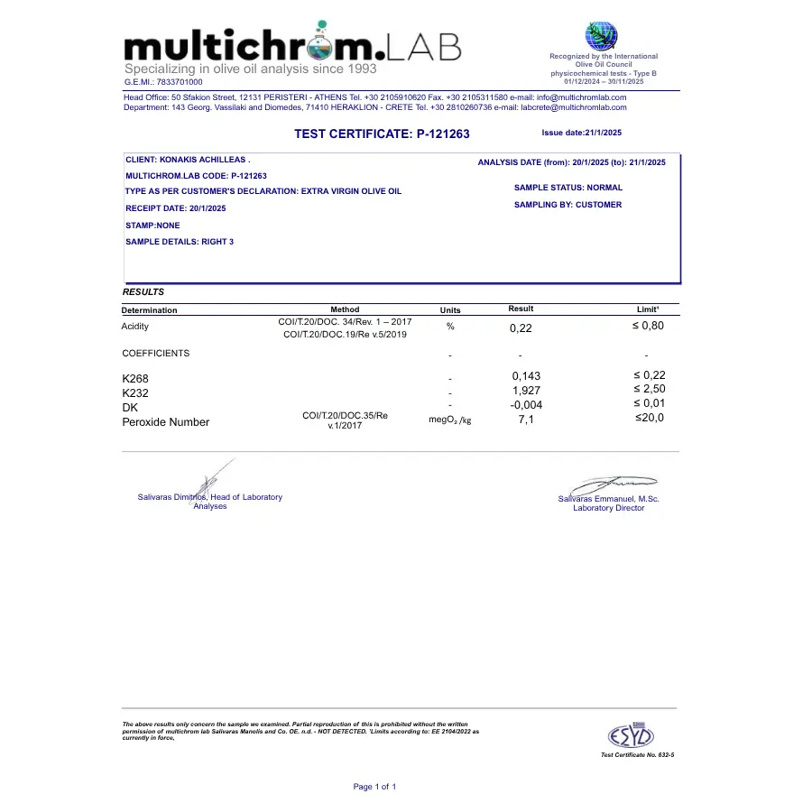 Ulei de Măsline Extravirgin OLOI 500ML