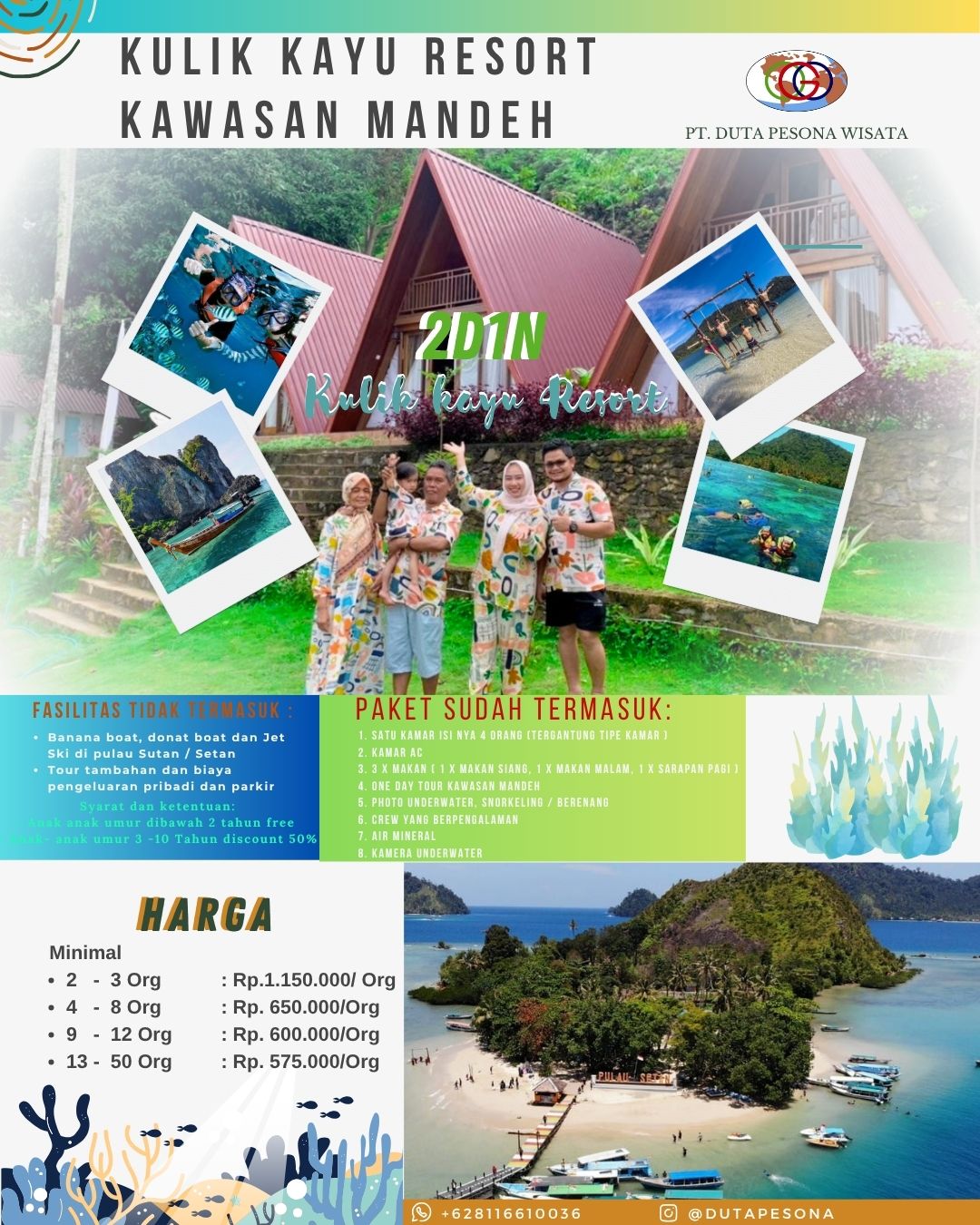 2 Days 1 Night Kulik Kayu Resort