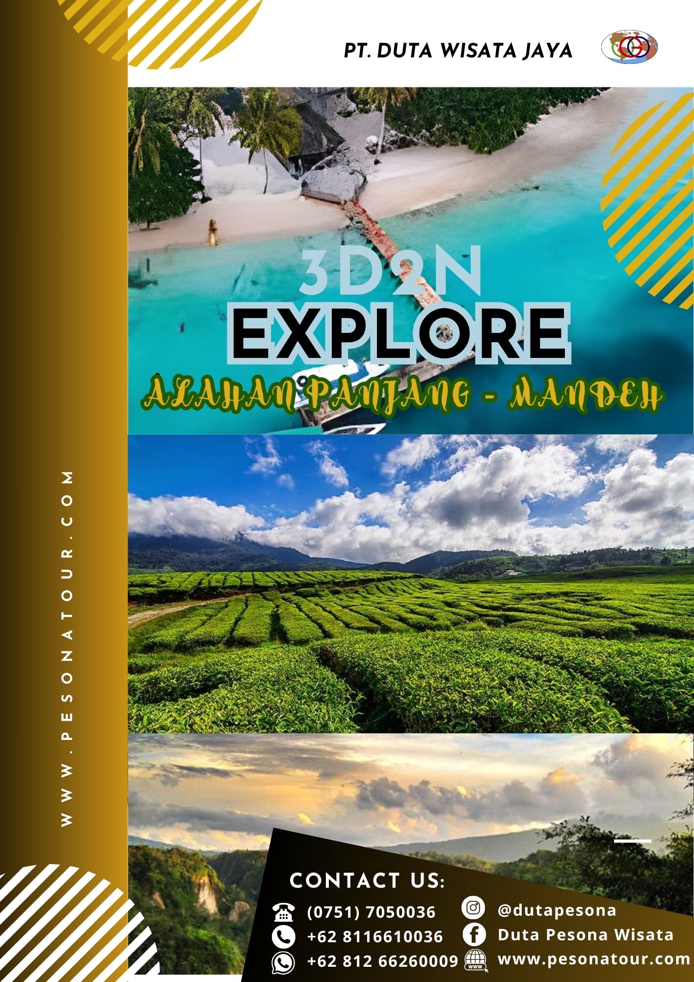 3 Days 2 Nights Alahan Panjang - Mandeh Tour Package