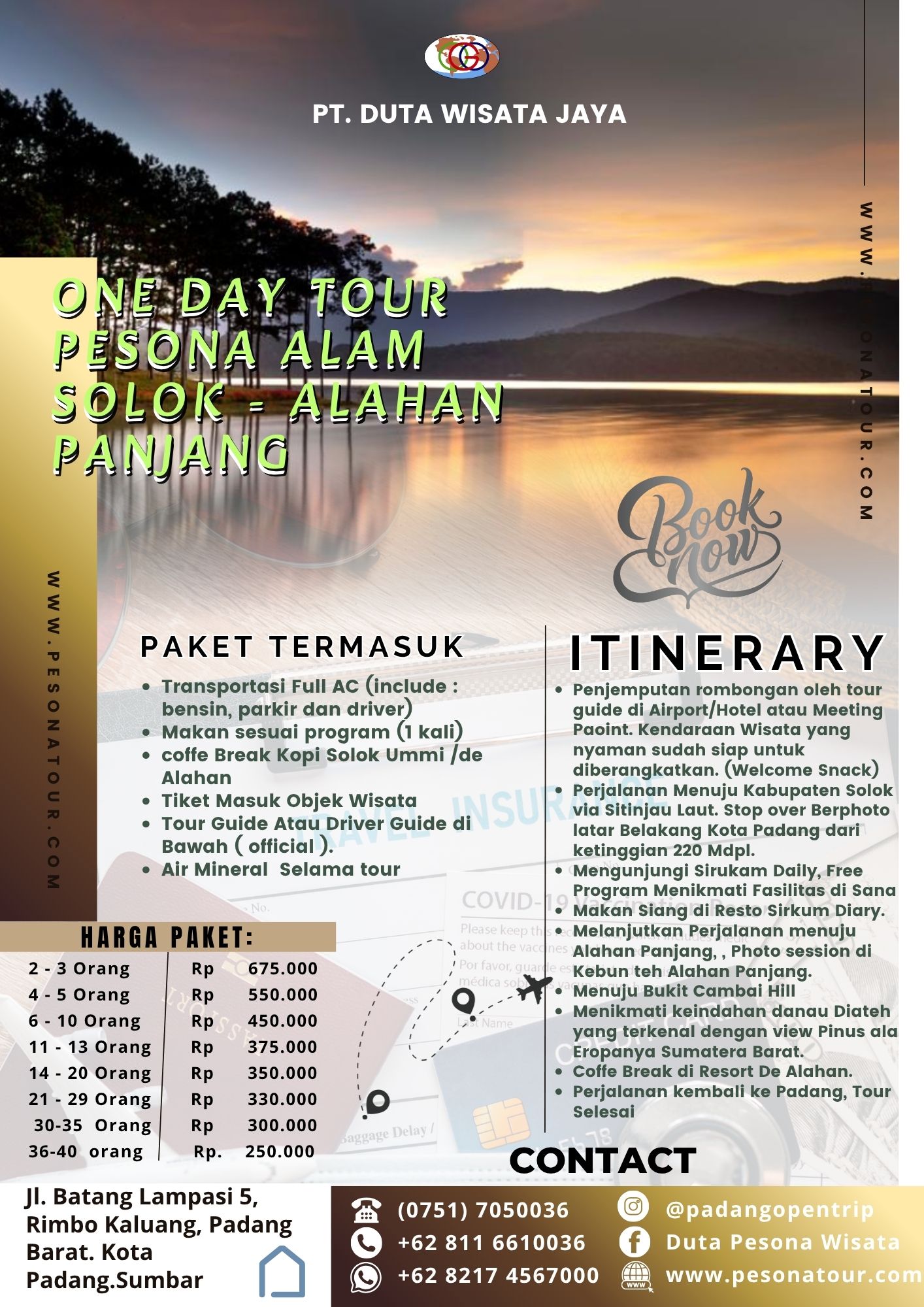 One Day Tour Pesona Alam (Solok - Alahan Panjang)